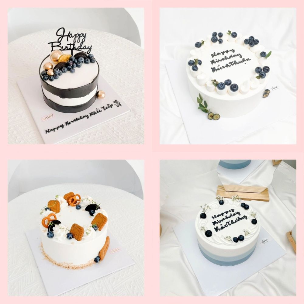 Bánh trang trí việt quất - Bánh kem sinh nhật