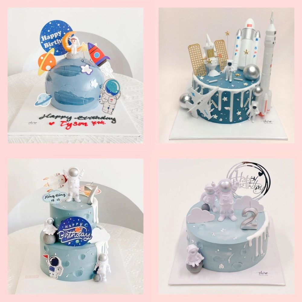 Bánh kem phi hành gia - Bánh sinh nhật bé trai