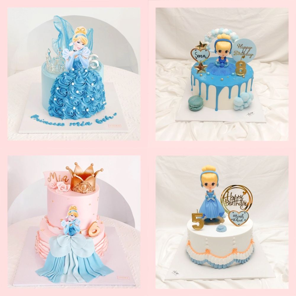 Bánh kem Lọ Lem Cinderella - Bánh sinh nhật công chúa Disney