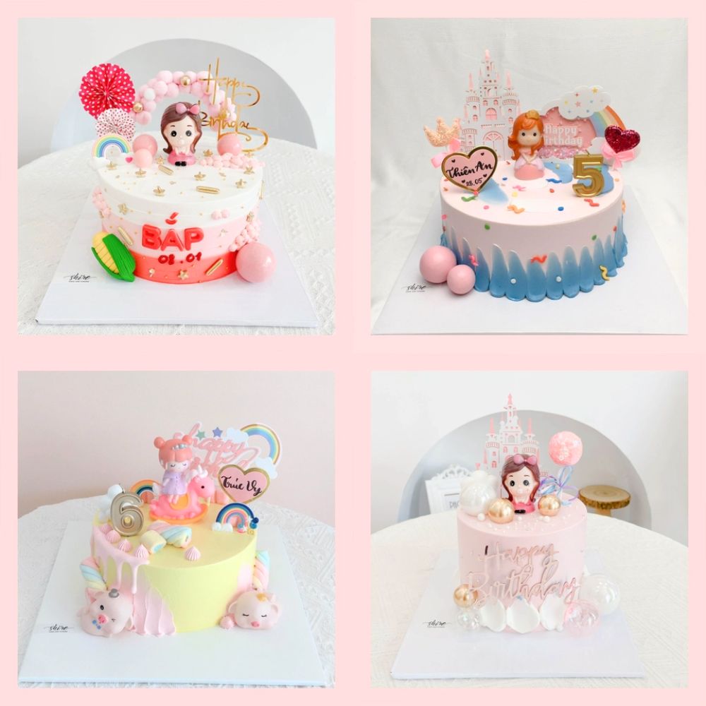 Bánh kem công chúa - Bánh sinh nhật bé gái