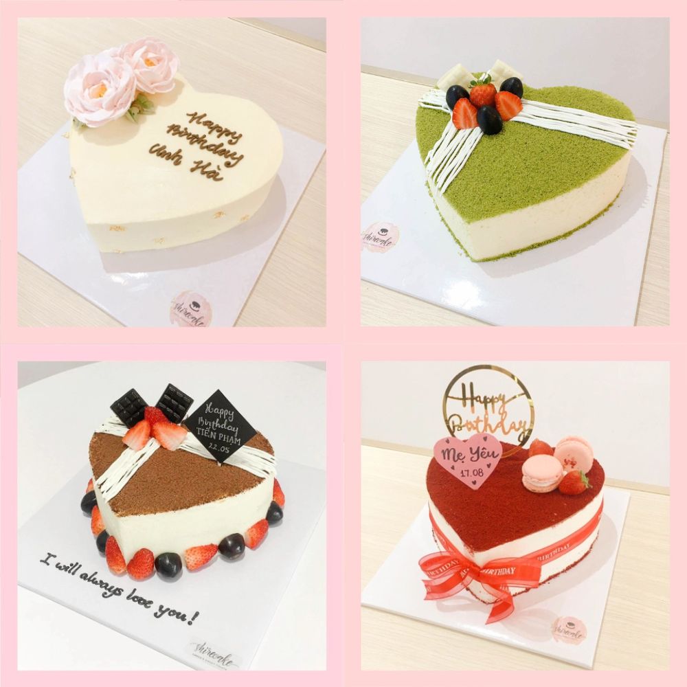 Tiramisu trái tim - Bánh kem tiramisu dạng ổ