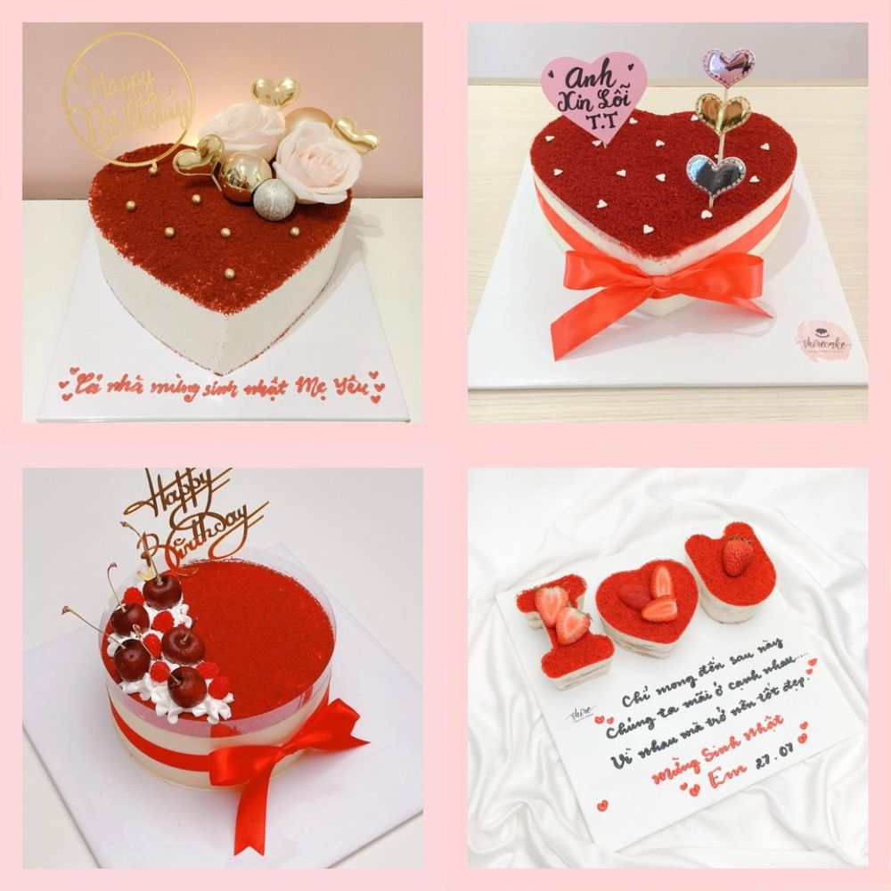 Tiramisu phủ redvelvet  - Bánh kem tiramisu dạng ổ