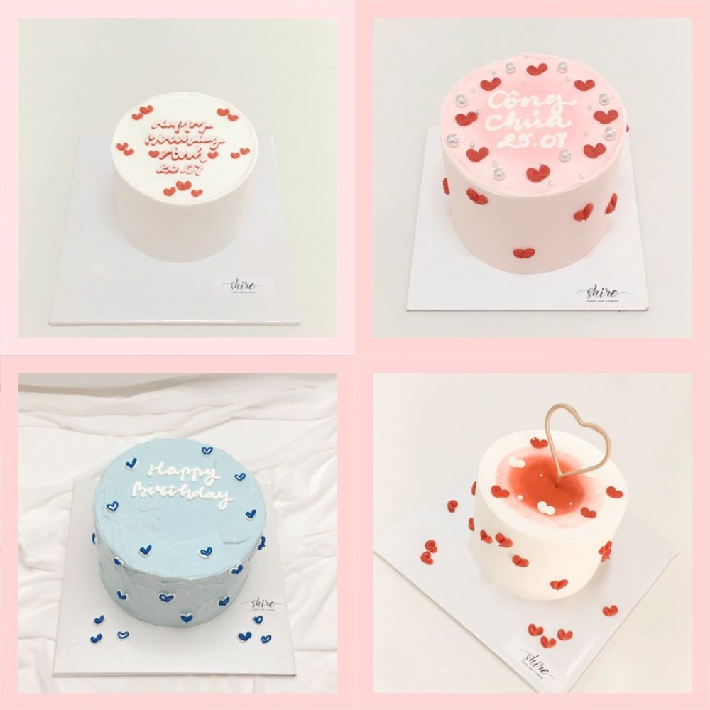 Bánh mini tình yêu/trái tim  - Bánh kem bơ mini 10-12cm