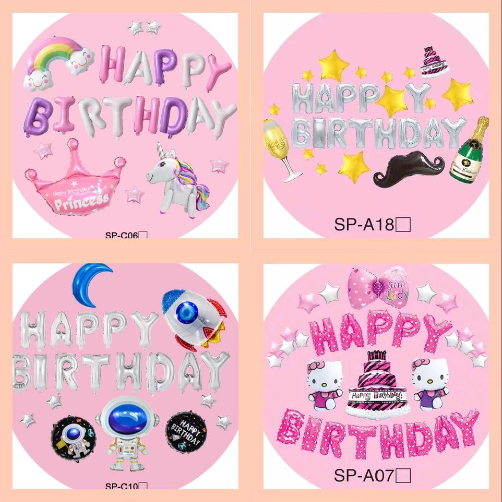 Set bong bóng trang trí tiệc nhỏ - Nhiều chủ đề