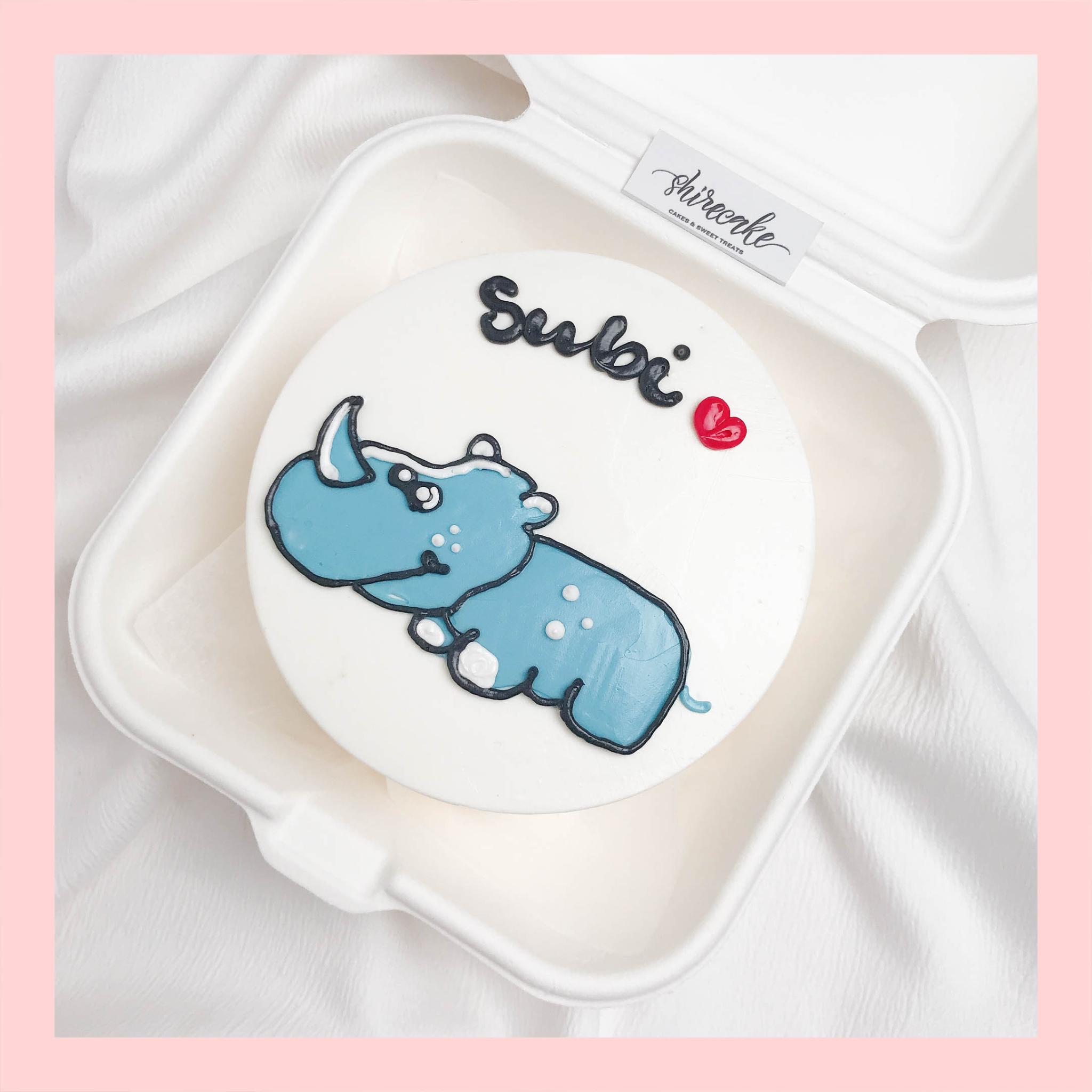 Mini Bento hình động vật dễ thương - Bánh kem bơ mini hộp bã mía