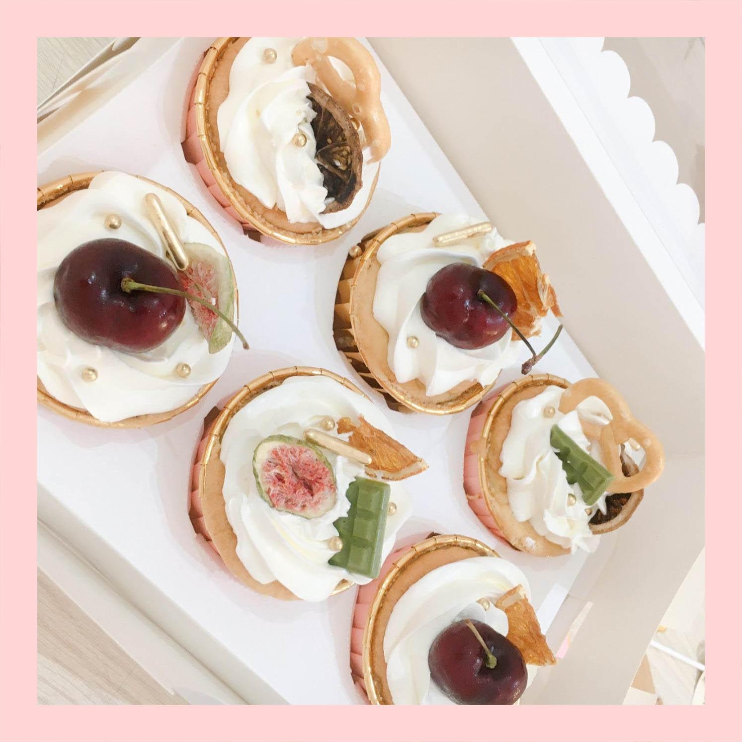 Set cupcake trái cây - Bánh sinh nhật dạng cupcake ổ