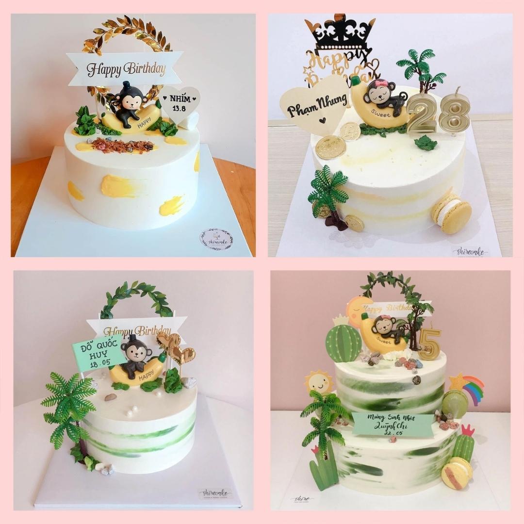 Bánh kem tuổi thân/con khỉ - Bánh sinh nhật trẻ em