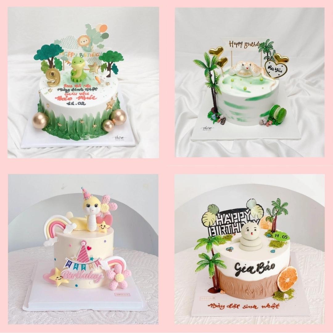 Bánh kem tuổi tỵ/con rắn - Bánh sinh nhật trẻ em