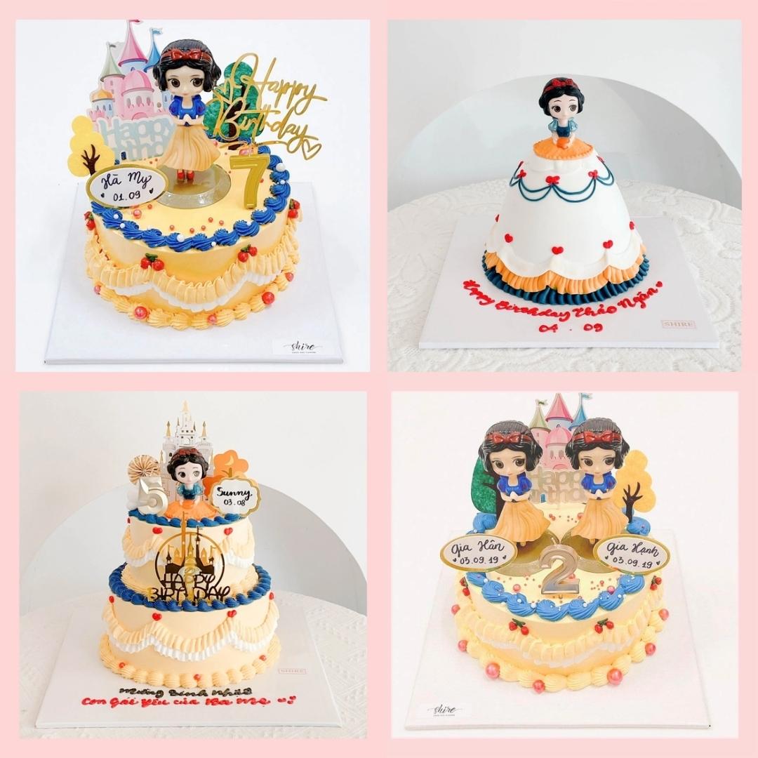 Bánh kem Bạch Tuyết Snow White - Bánh sinh nhật công chúa Disney