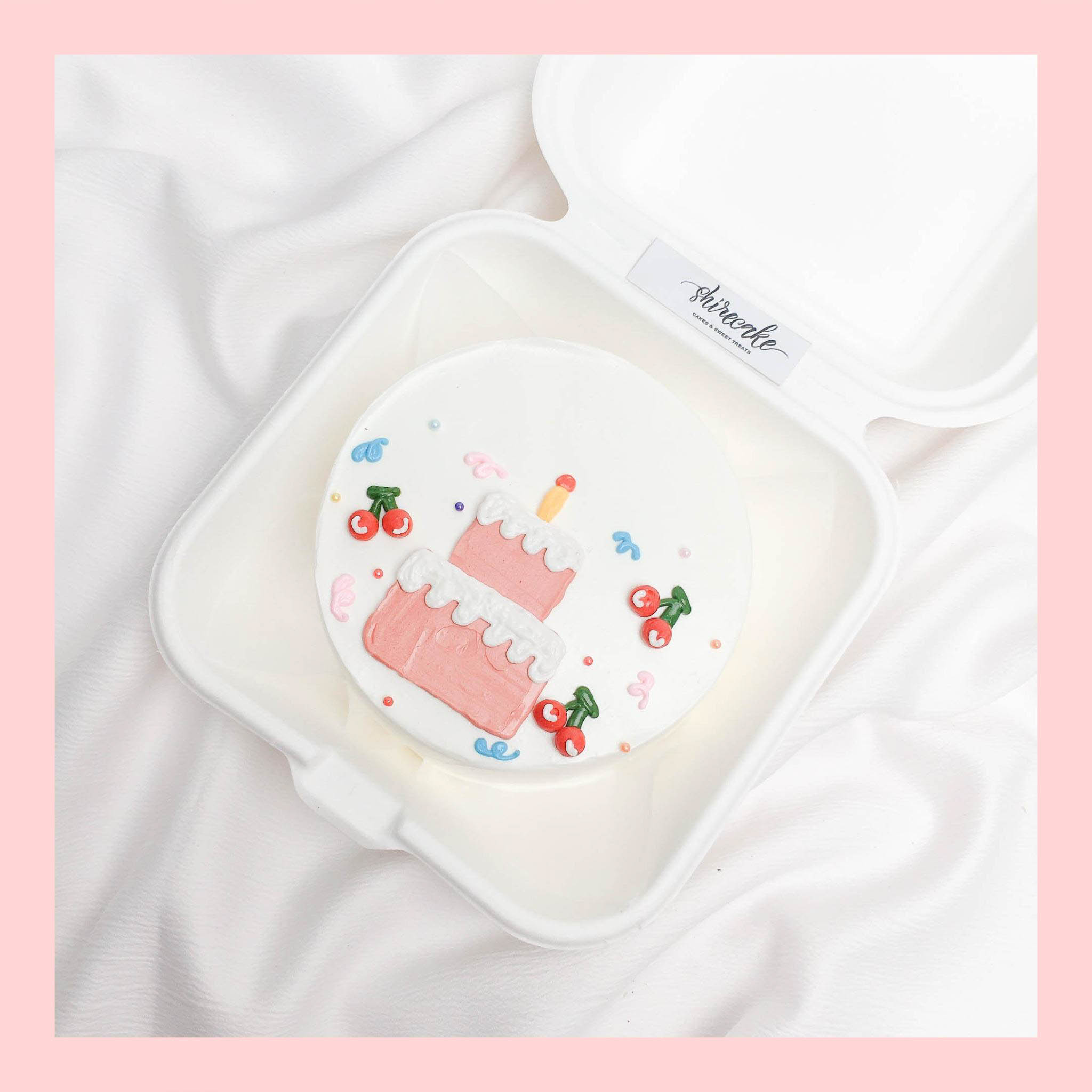 Mini Bento nhiều chủ đề - Bánh kem bơ mini hộp bã mía