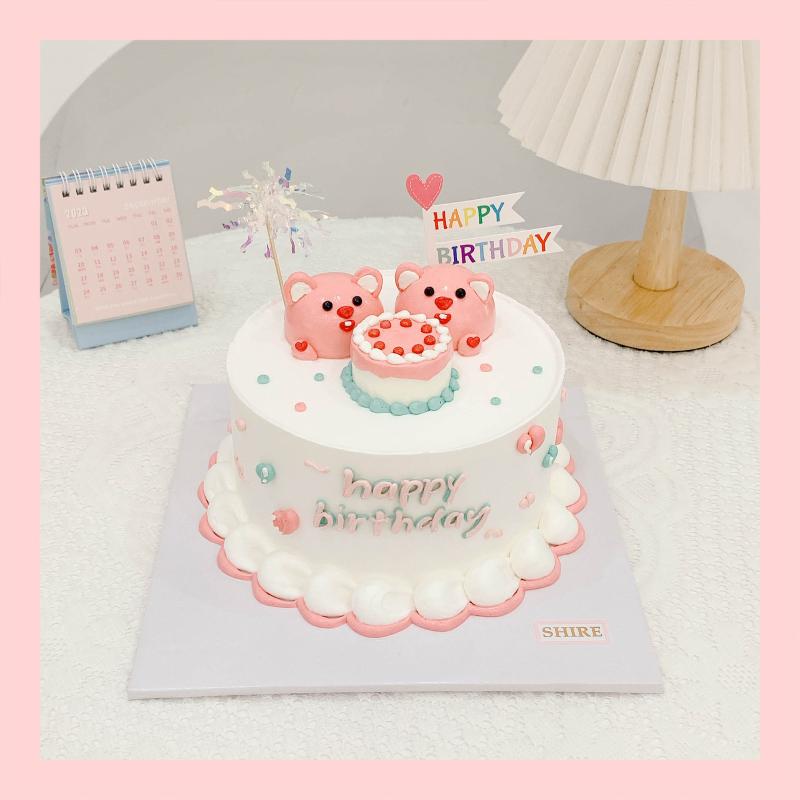 Bánh kem chủ đề nhân vật hoạt hình Sanrio/Labubu/Capybara/Crybaby dễ thương - Bánh sinh nhật trẻ em
