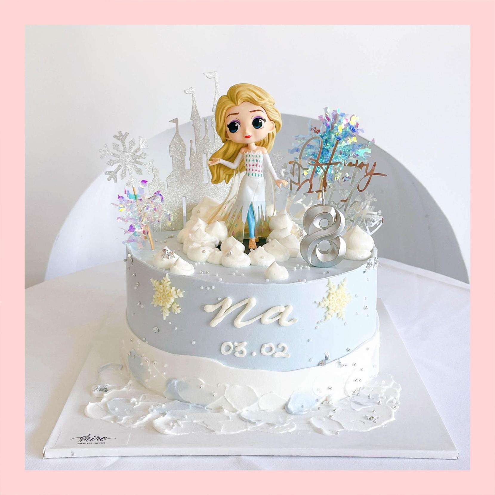 Bánh kem nữ hoàng băng giá Elsa - Bánh sinh nhật công chúa Disney