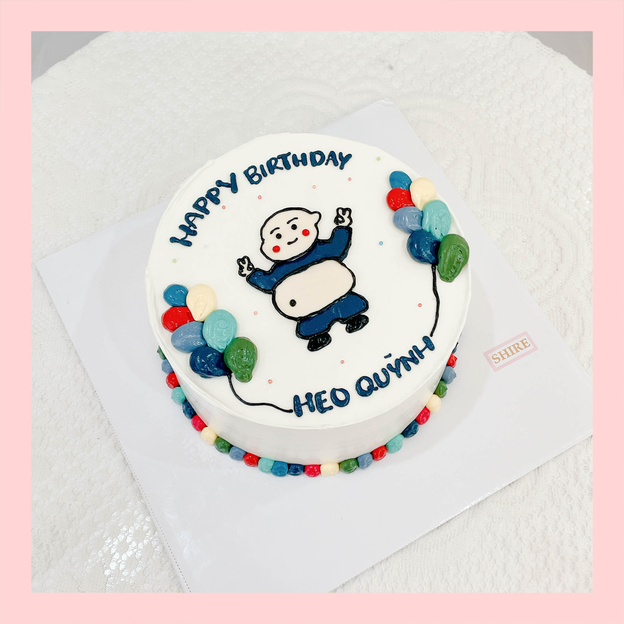 Bánh kem vẽ người nam - Bánh kem sinh nhật cho nam