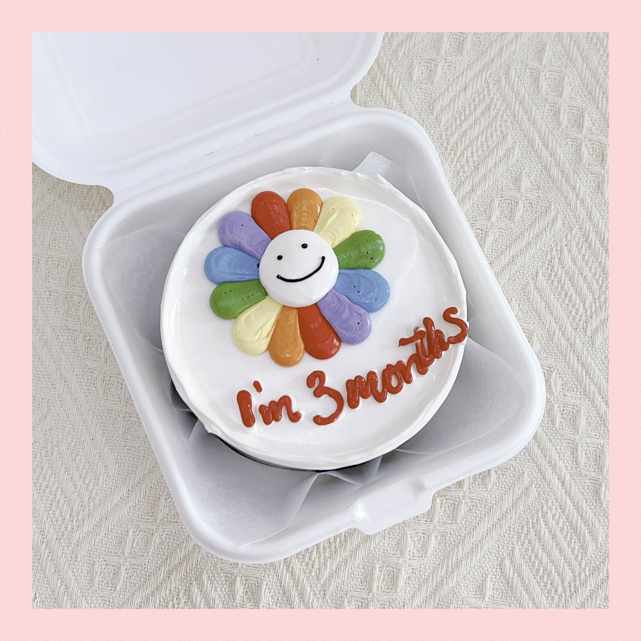 Mini Bento nhiều chủ đề - Bánh kem bơ mini hộp bã mía