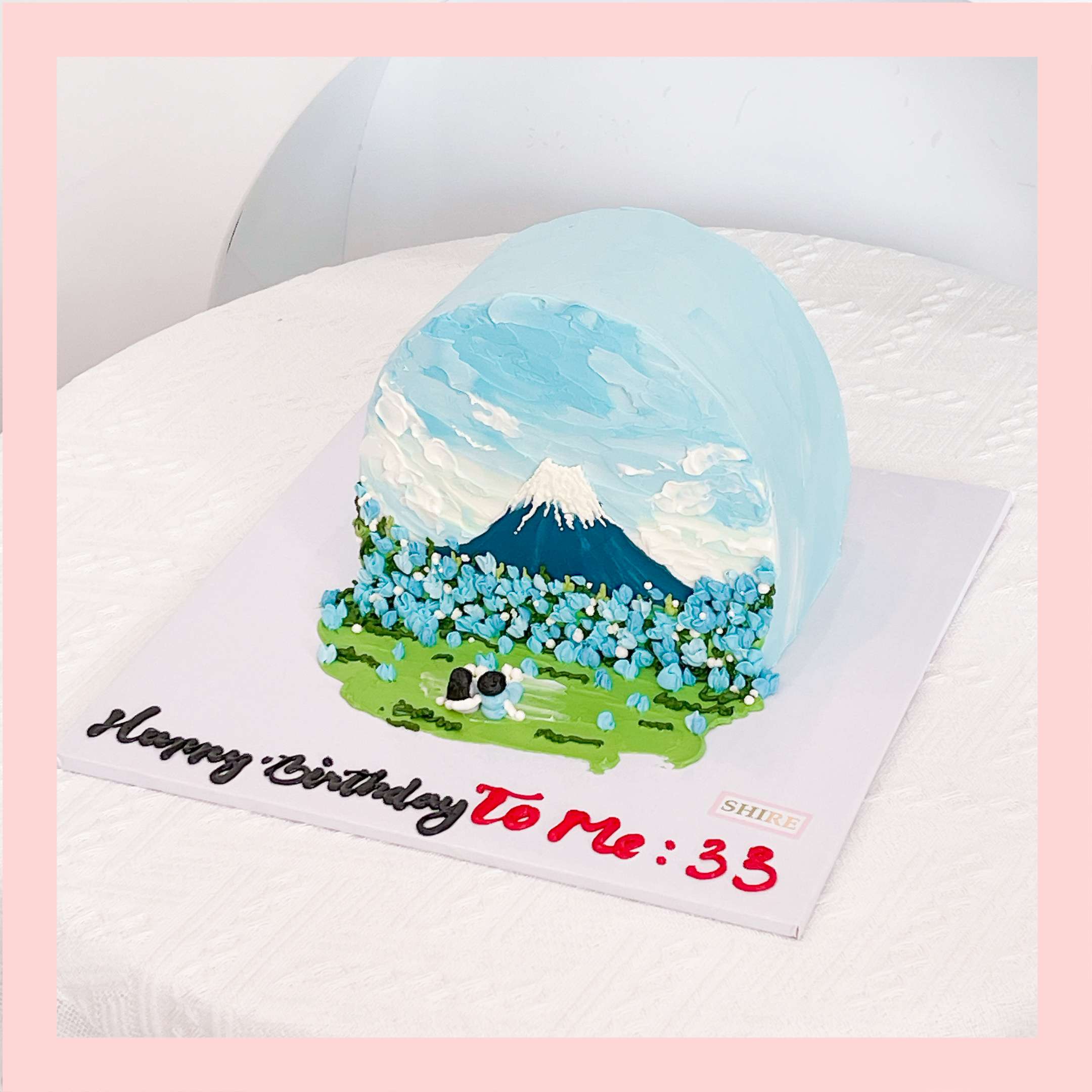 Bánh kem phong cảnh style Hàn - Bánh kem sinh nhật