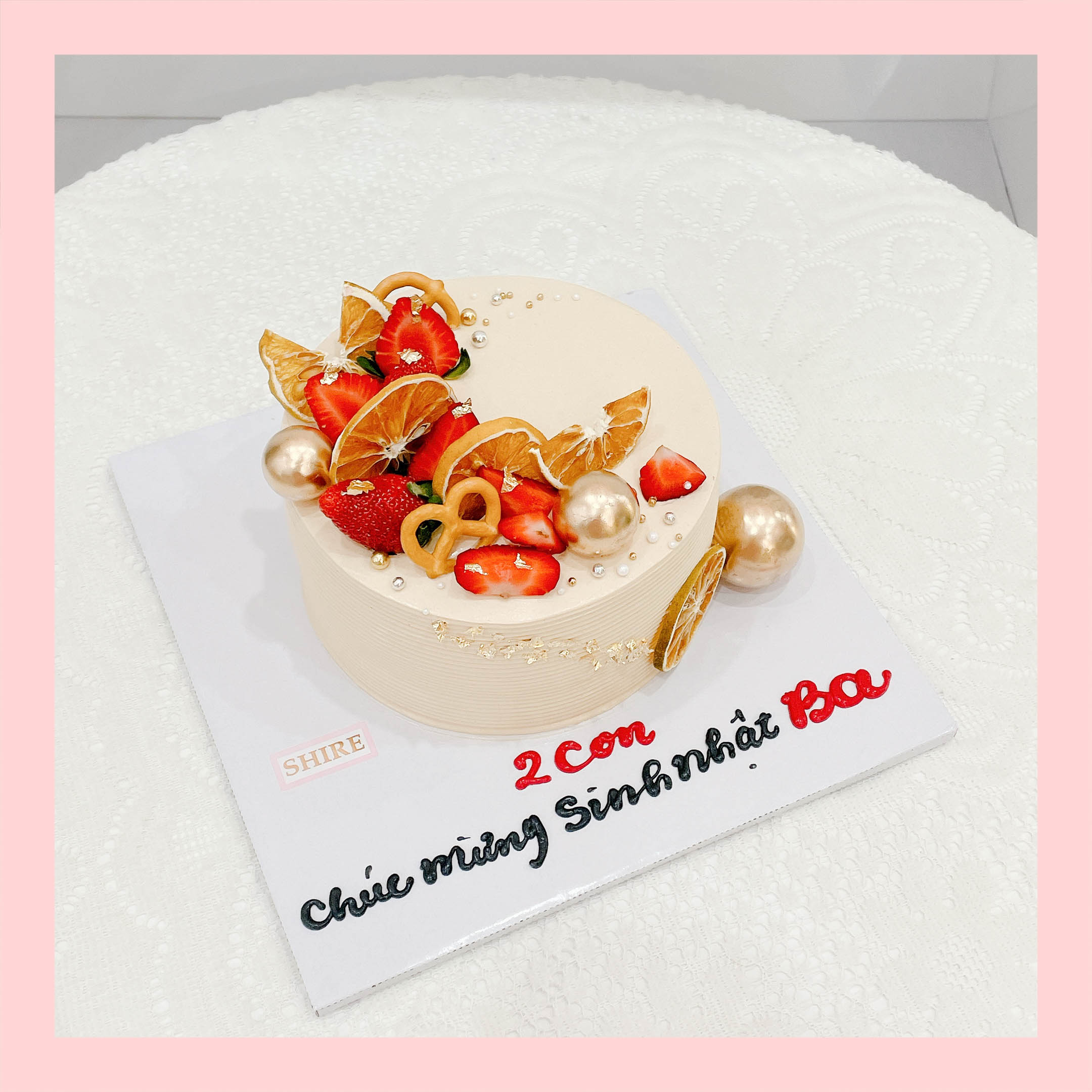 Bánh kem trang trí trái cây - Bánh kem sinh nhật