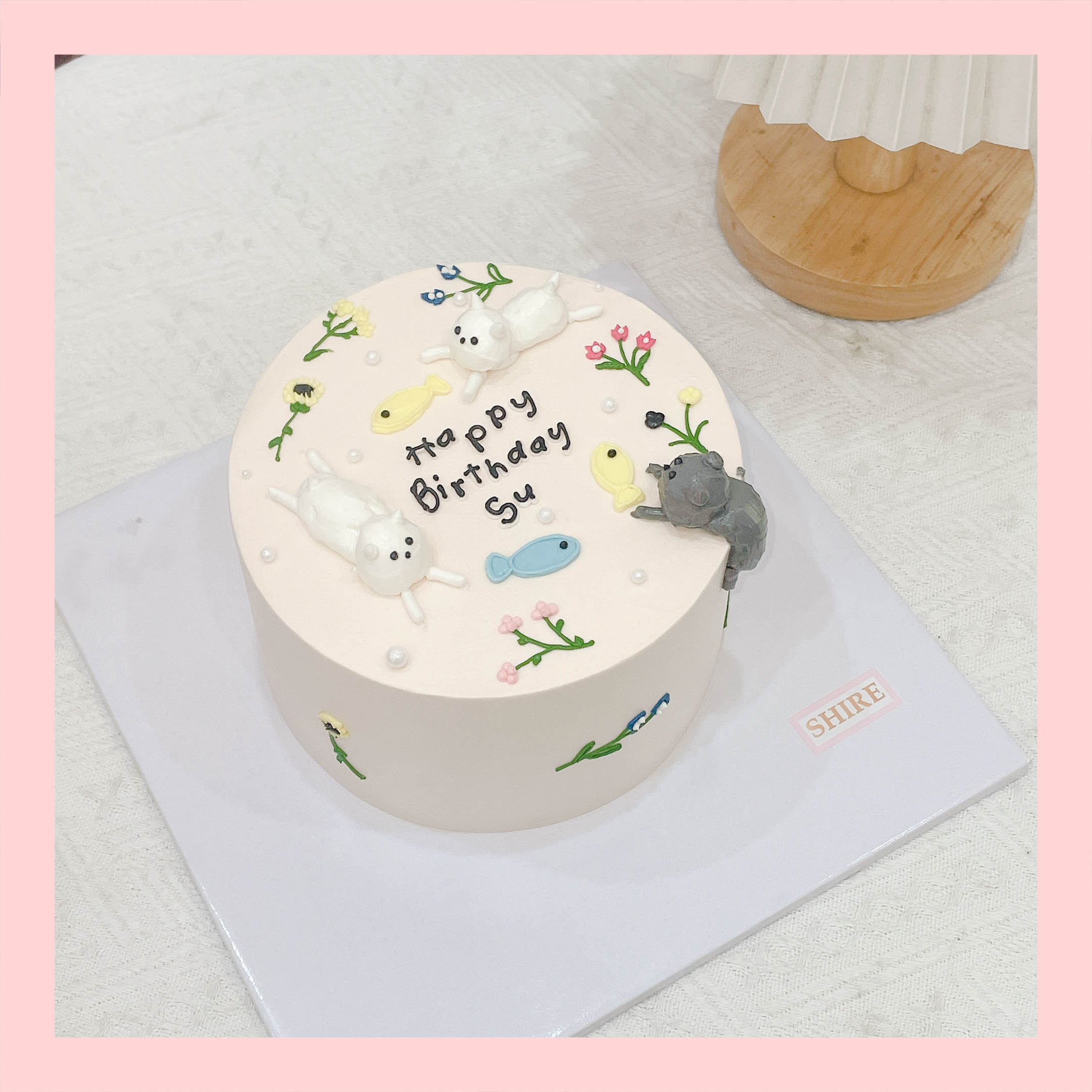 Bánh bơm thú hình con chó/con mèo/con khỉ/con chuột/con bò 3D dễ thương - Bánh sinh nhật trẻ em