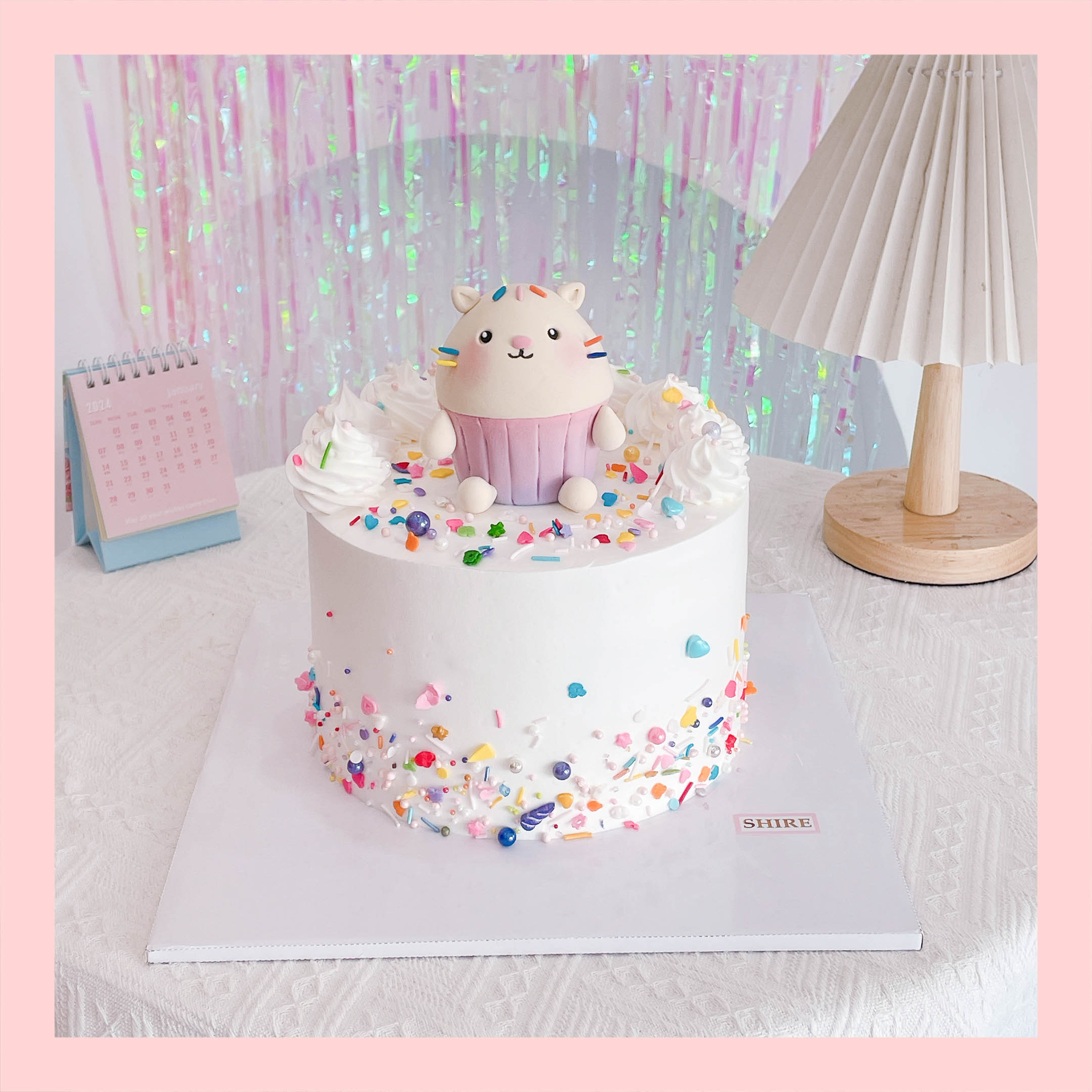 Bánh bơm thú hình con chó/con mèo/con khỉ/con chuột/con bò 3D dễ thương - Bánh sinh nhật trẻ em