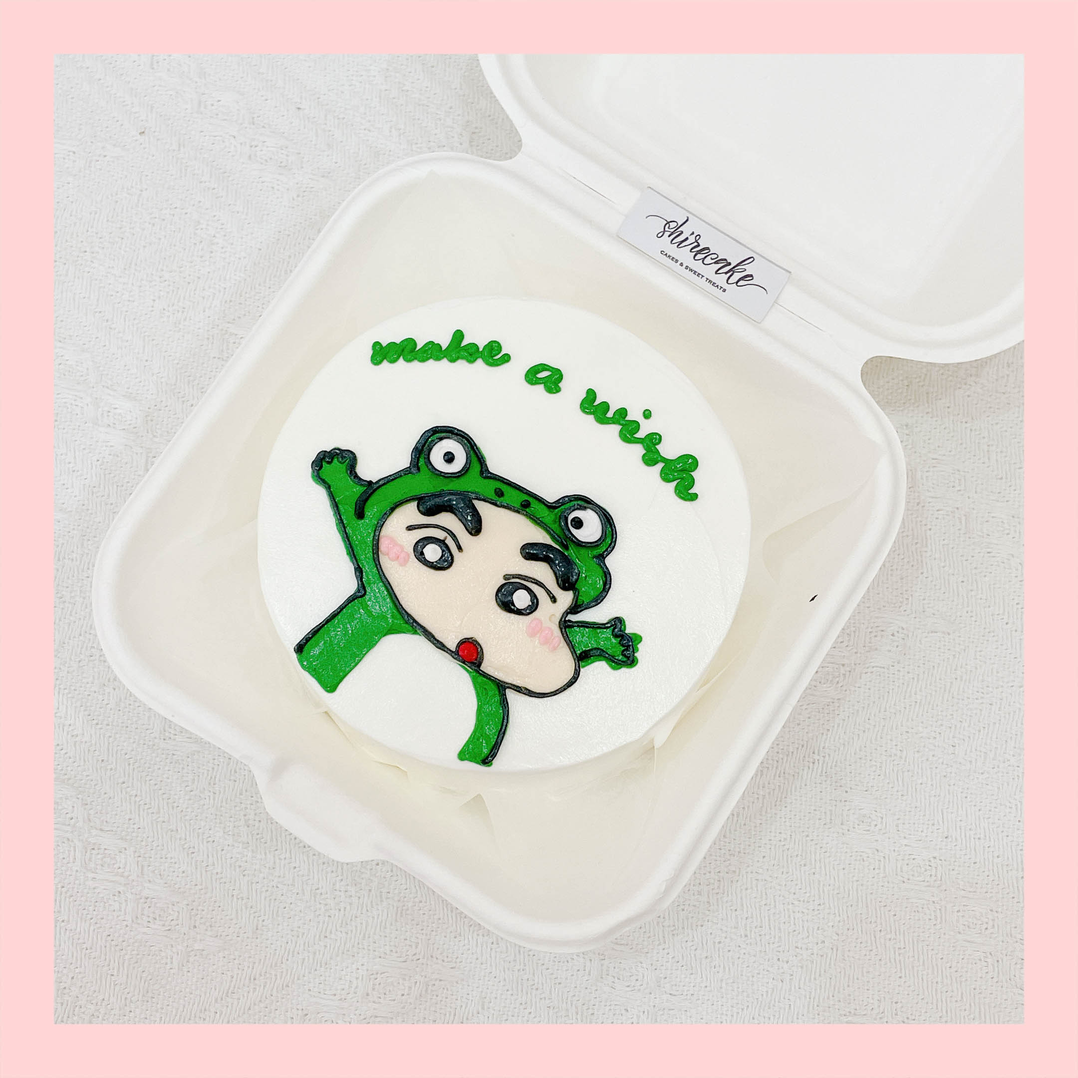 Mini Bento vẽ hình ngộ nghĩnh - Bánh kem bơ mini hộp bã mía