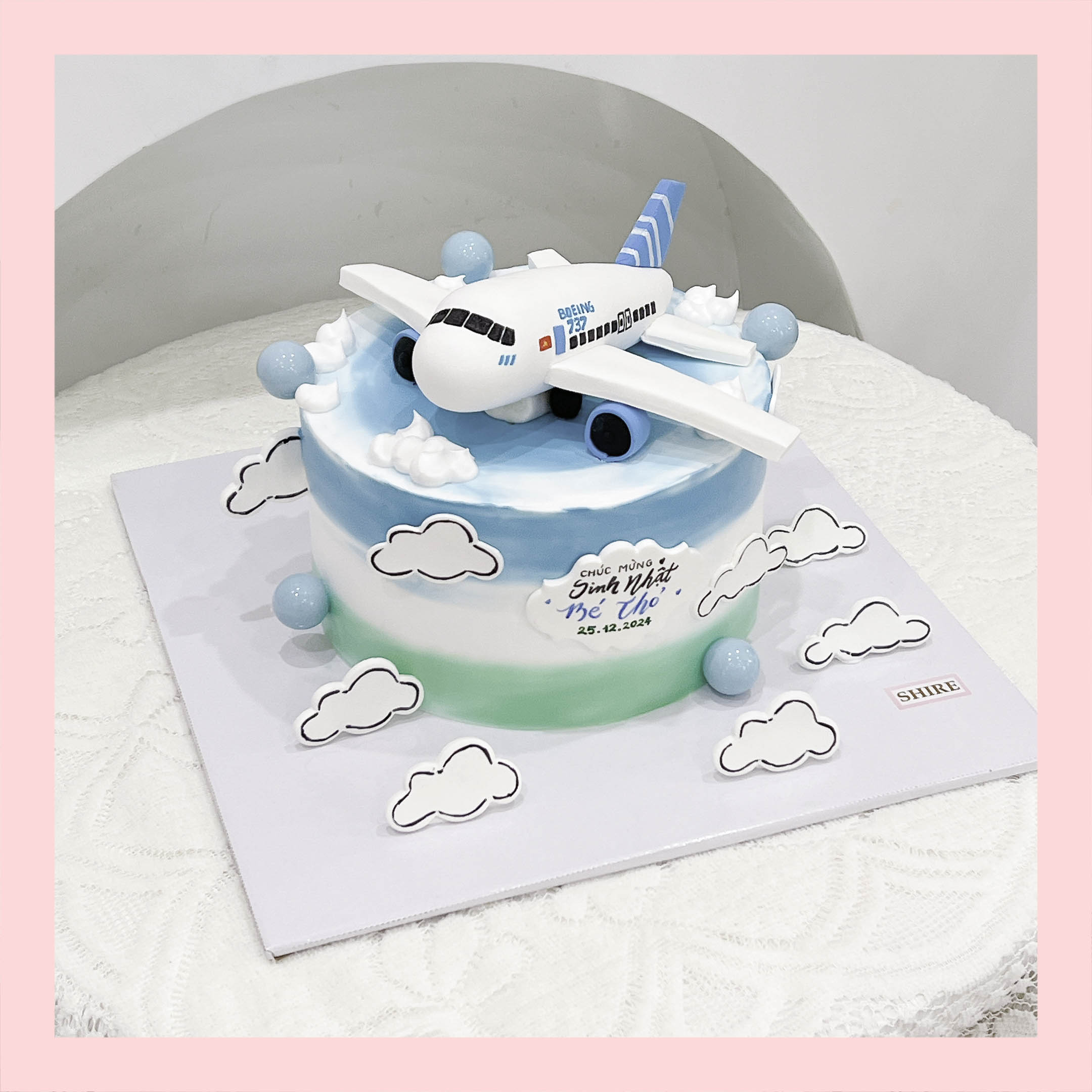 Bánh kem máy bay - Bánh sinh nhật cho bé trai