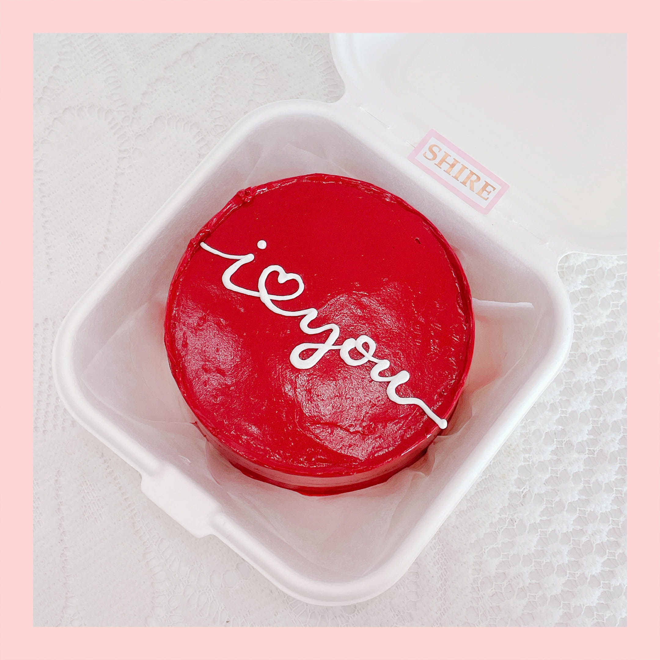 Mini Bento tình yêu - Bánh kem bơ mini hộp bã mía