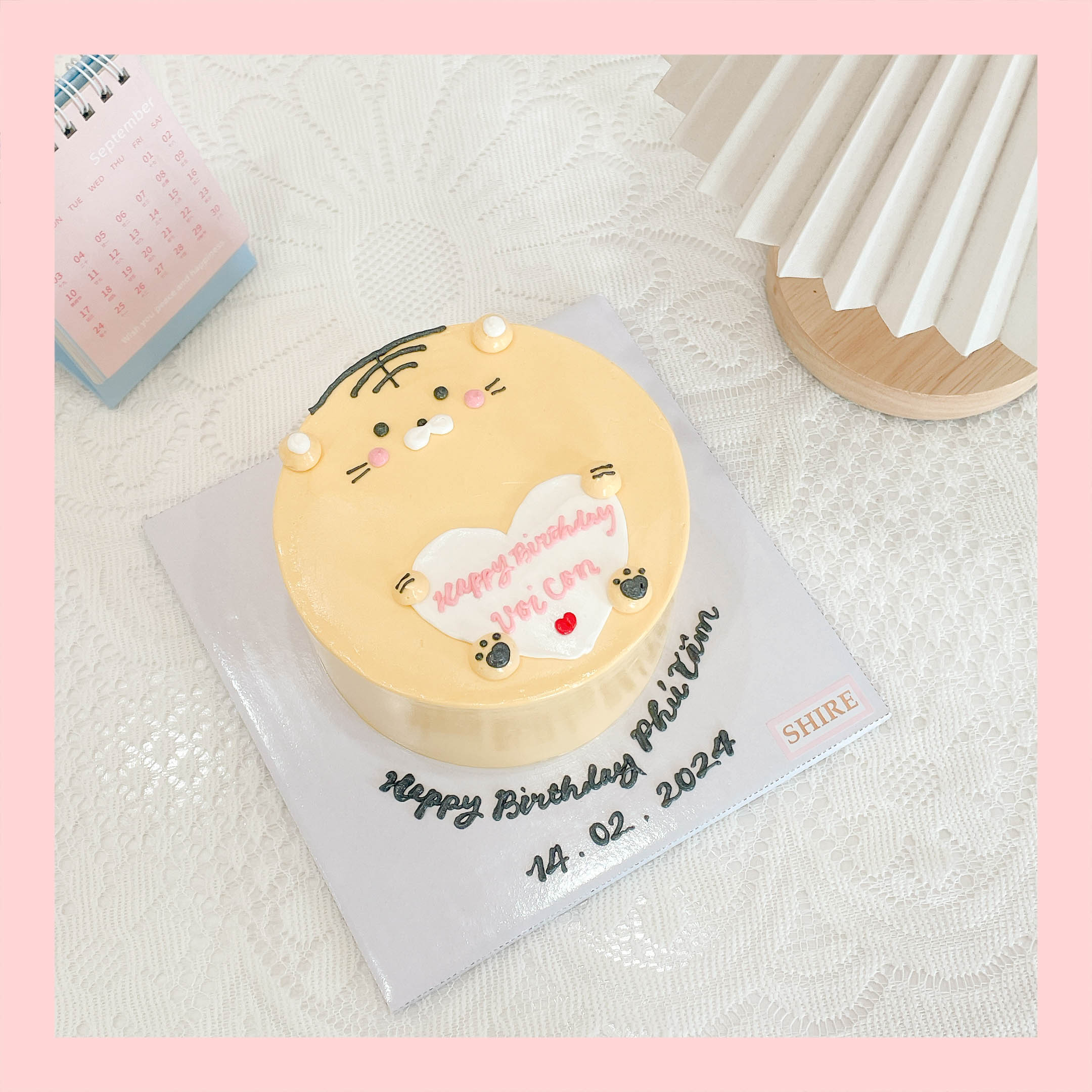 Bánh mini hình thú cute cho bé  - Bánh kem bơ mini 10-12cm