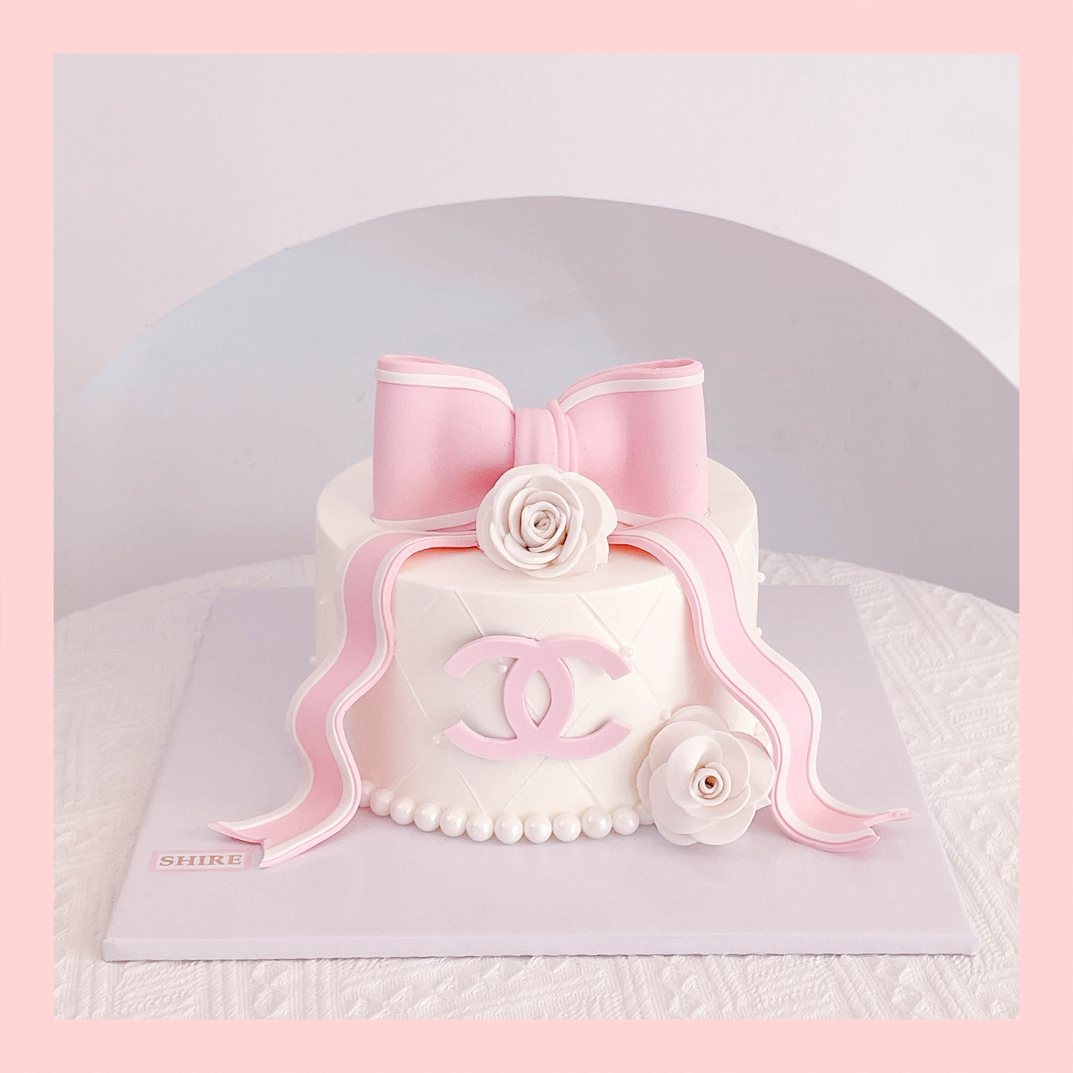 Bánh kem tạo hình nơ 3D xinh xắn cho bé gái - Bánh kem fondant