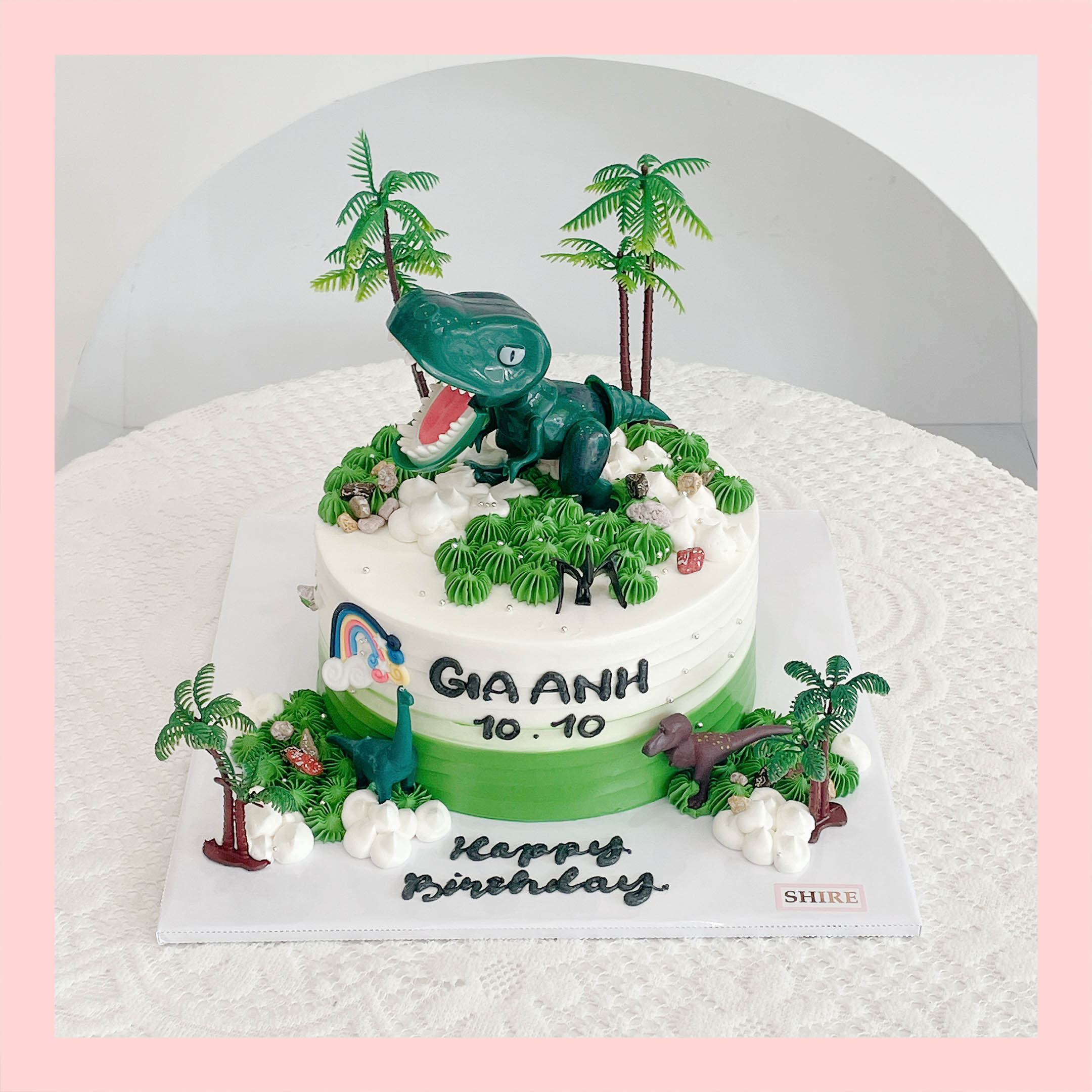 Bánh kem khủng long - Bánh sinh nhật bé trai