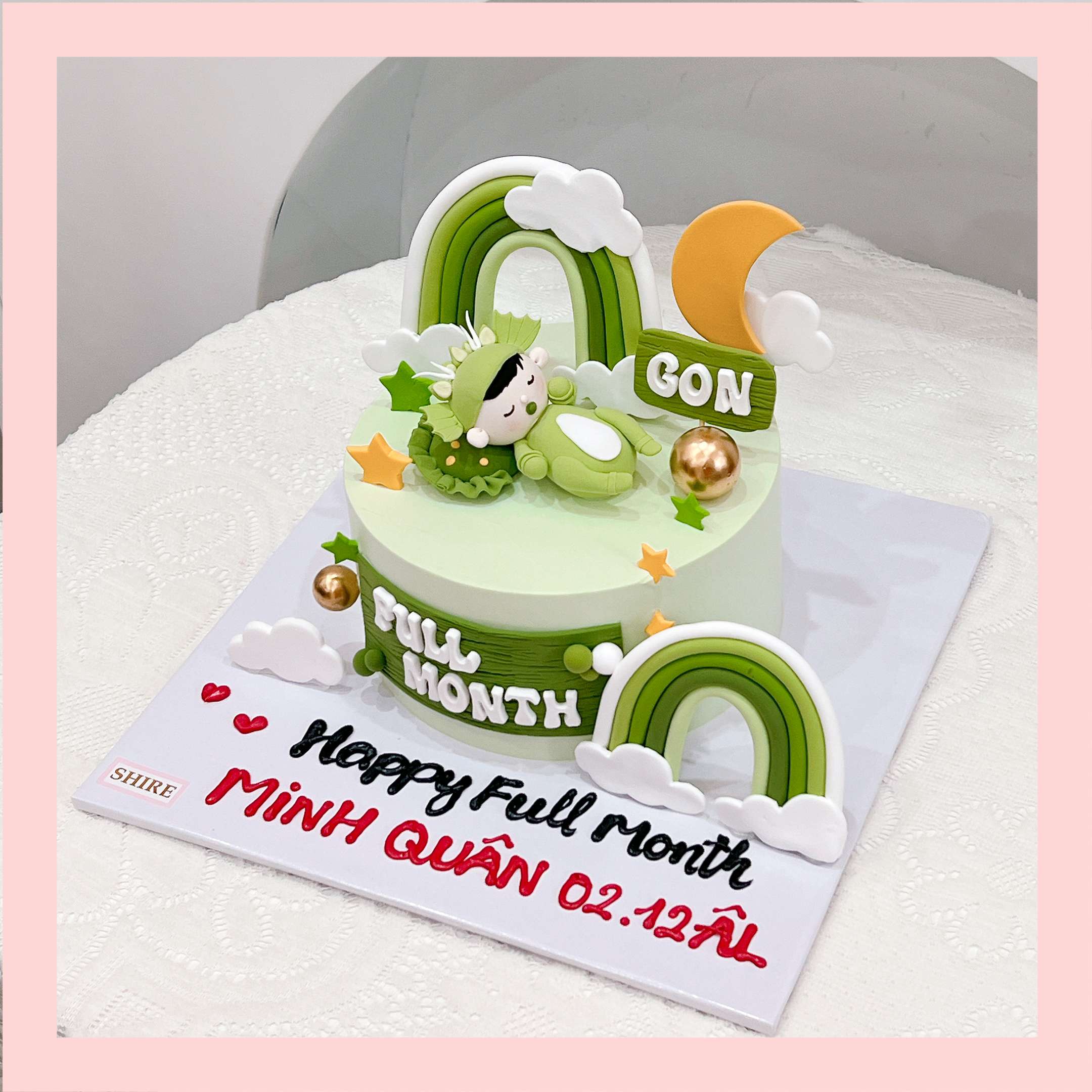 Bánh kem tạo hình em bé trai 3D xinh xắn cho bé trai - Bánh kem fondant