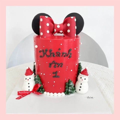 Bánh kem tạo hình nơ 3D xinh xắn cho bé gái - Bánh kem fondant