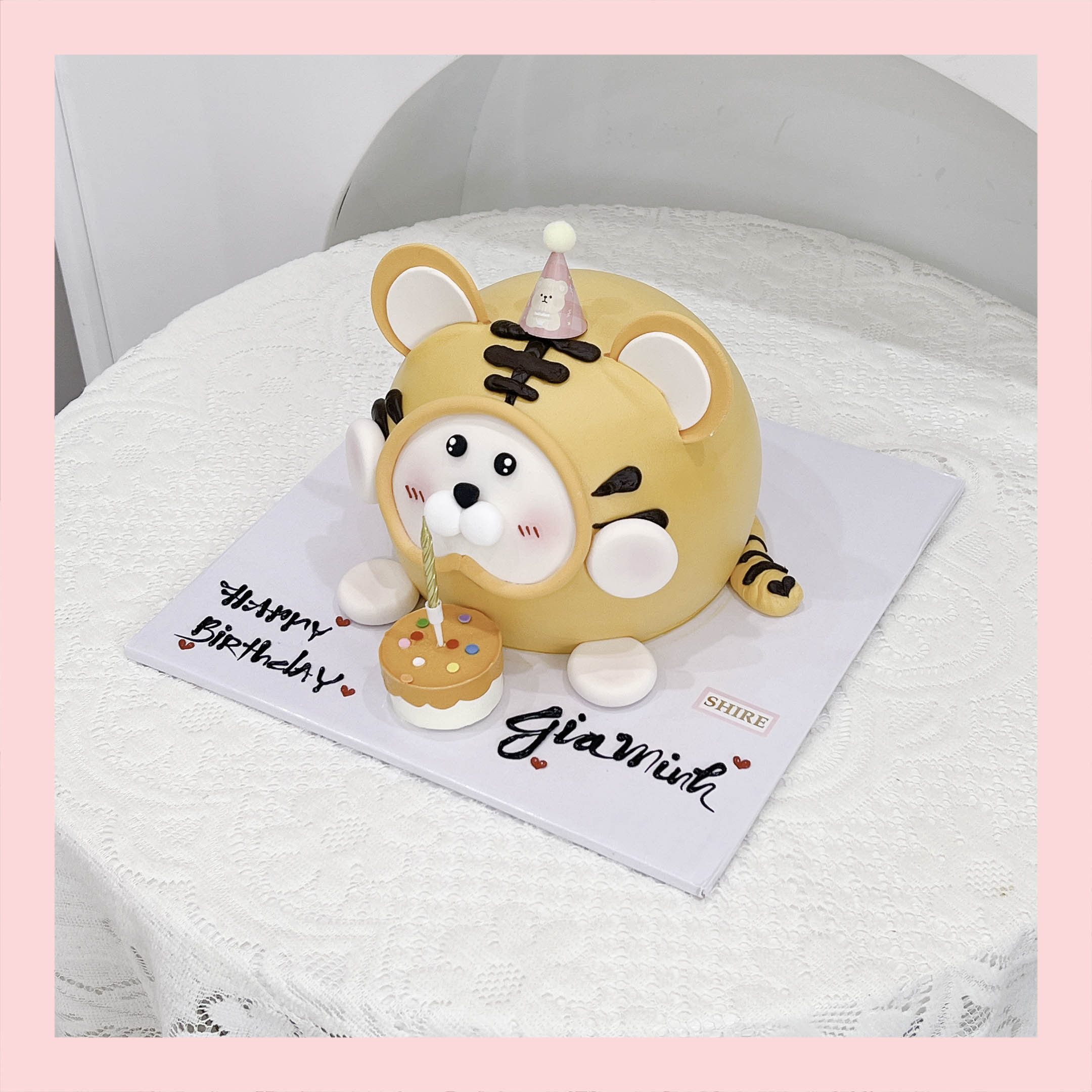 Bánh tạo hình Khủng Long/ con trâu/ con hổ/con rồng 3D - Bánh sinh nhật trẻ em