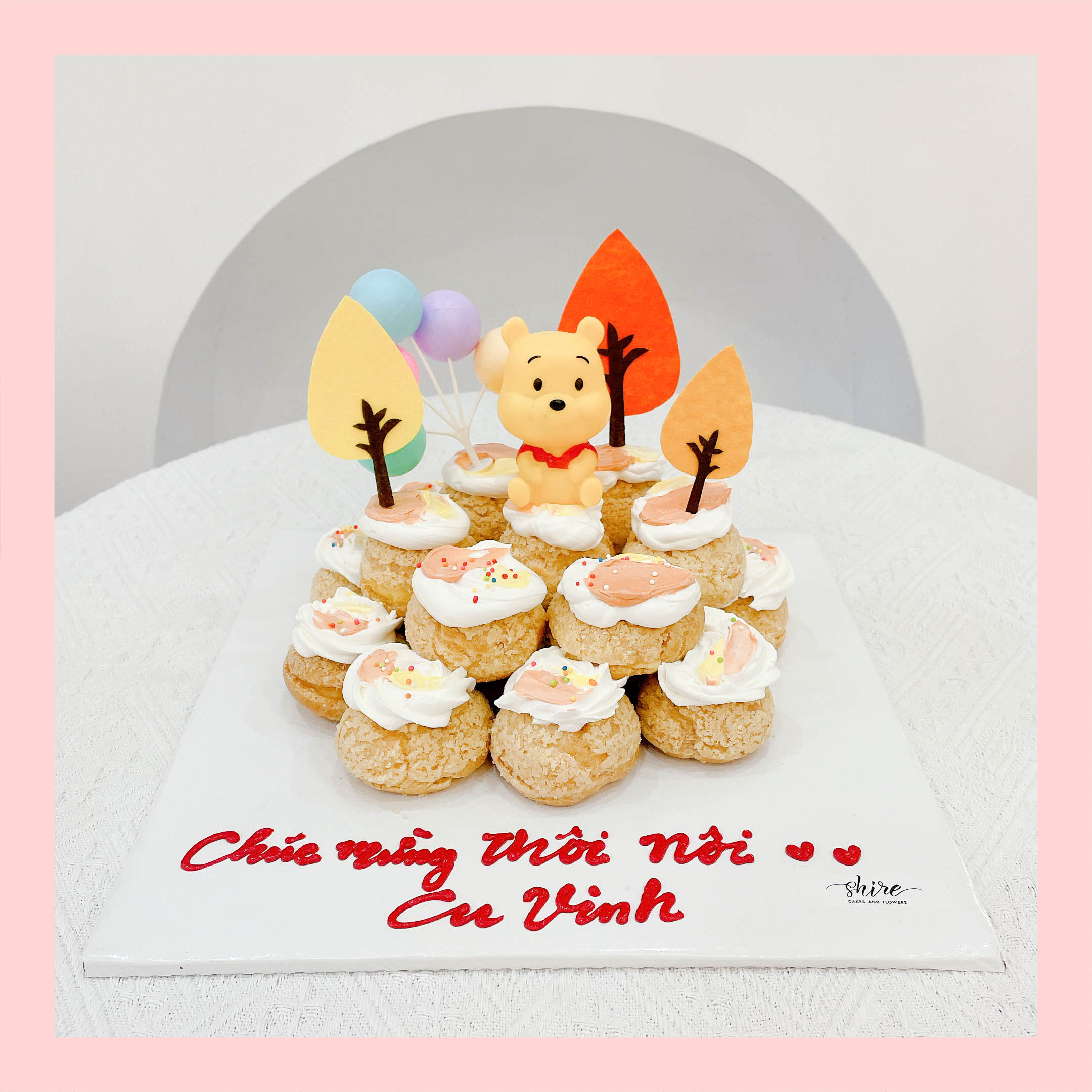 Su kem giòn sinh nhật cho bé - Choux creme trang trí phụ kiện