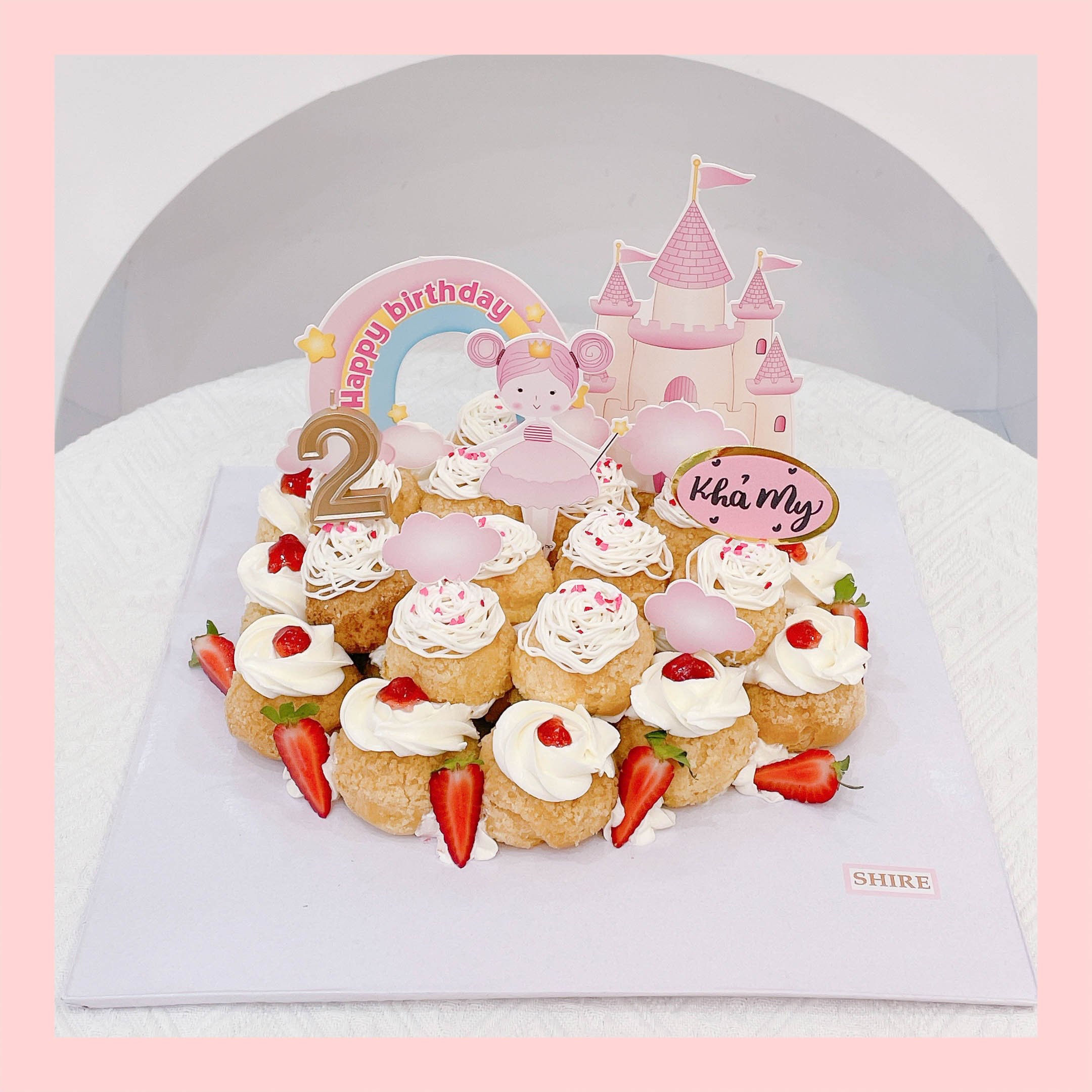 Su kem giòn sinh nhật cho bé - Choux creme trang trí phụ kiện