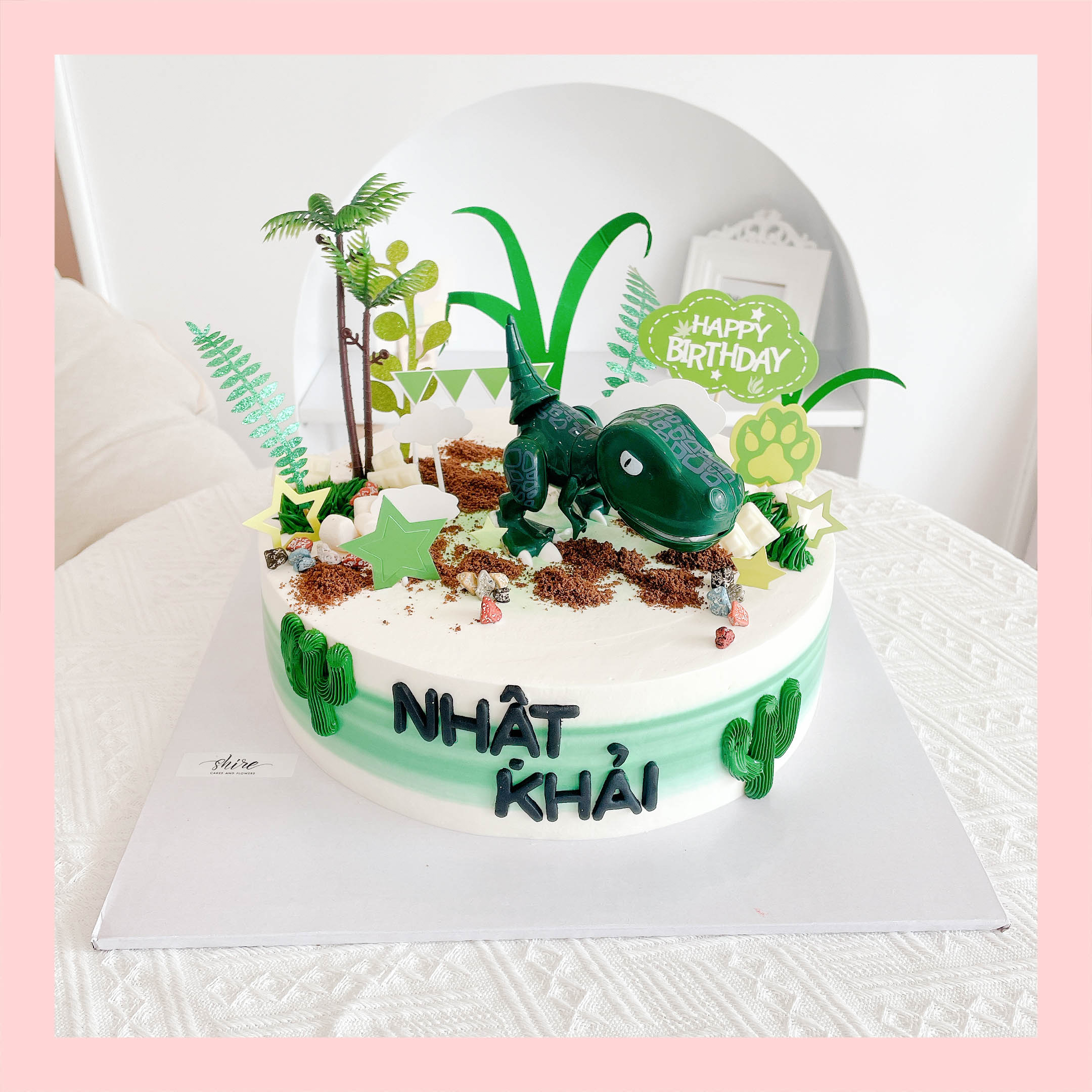 Bánh kem khủng long - Bánh sinh nhật bé trai