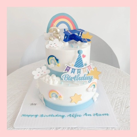 Bánh kem máy bay - Bánh sinh nhật cho bé trai