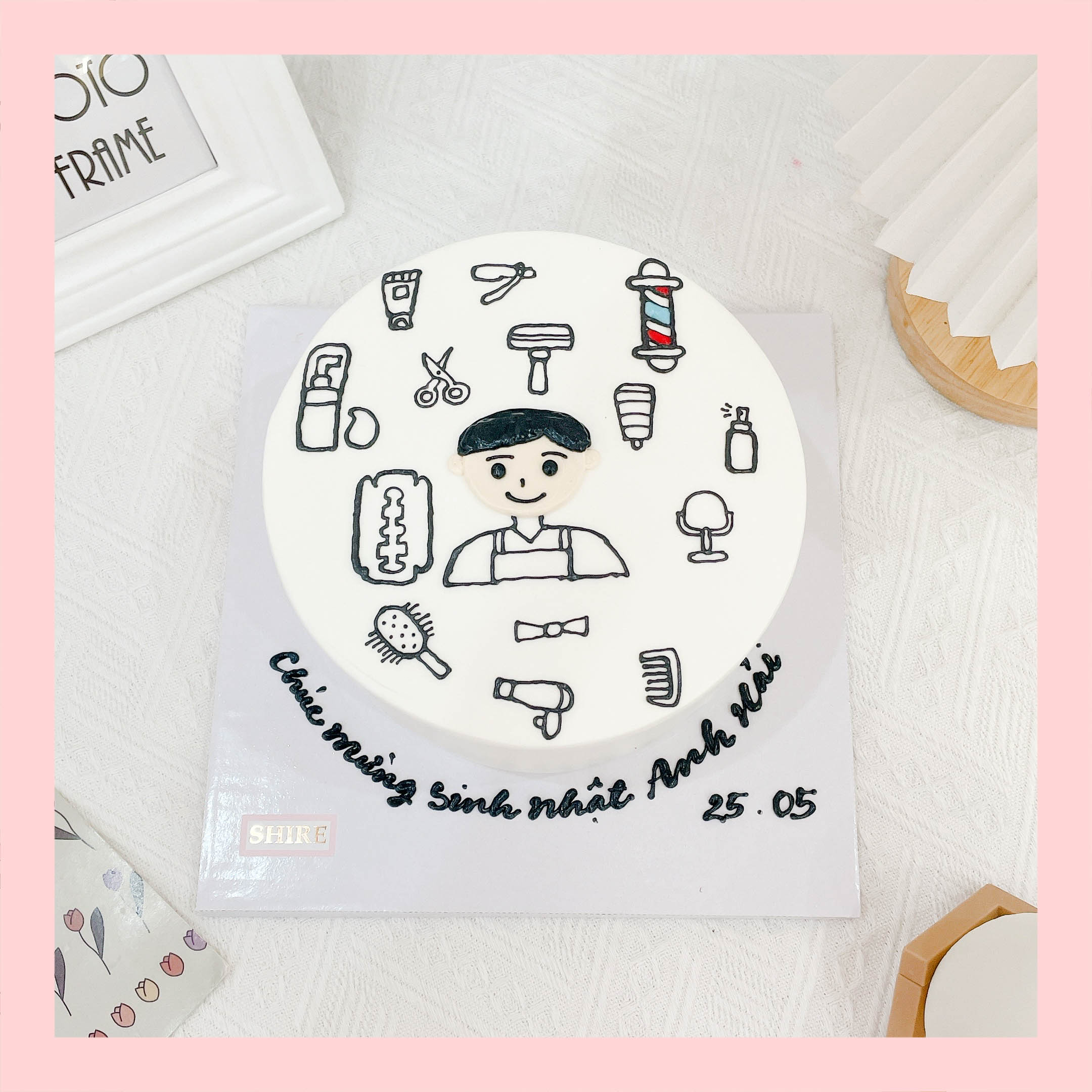 Bánh kem vẽ hình nghề nghiệp - Bánh kem sinh nhật