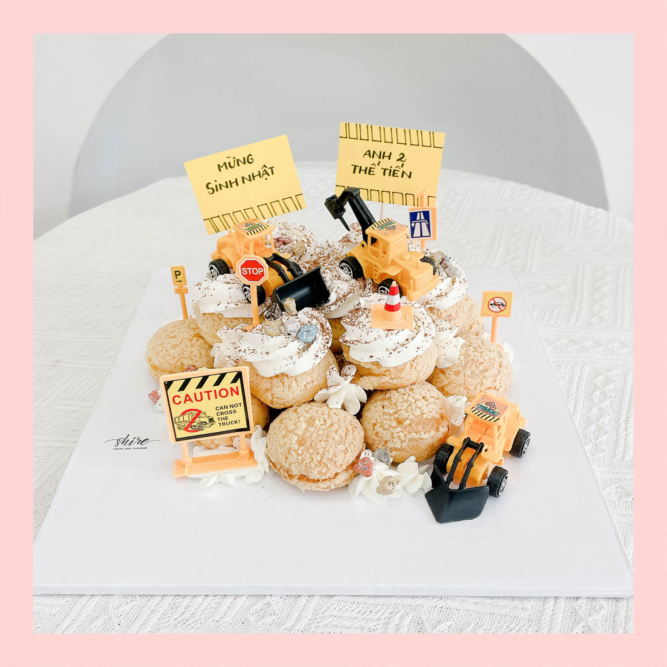 Su kem giòn sinh nhật cho bé - Choux creme trang trí phụ kiện