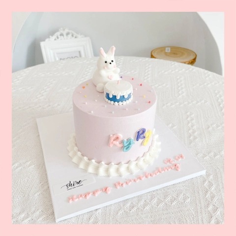 Bánh mini bơm thú 3D- Bánh kem bơ mini 10-12cm