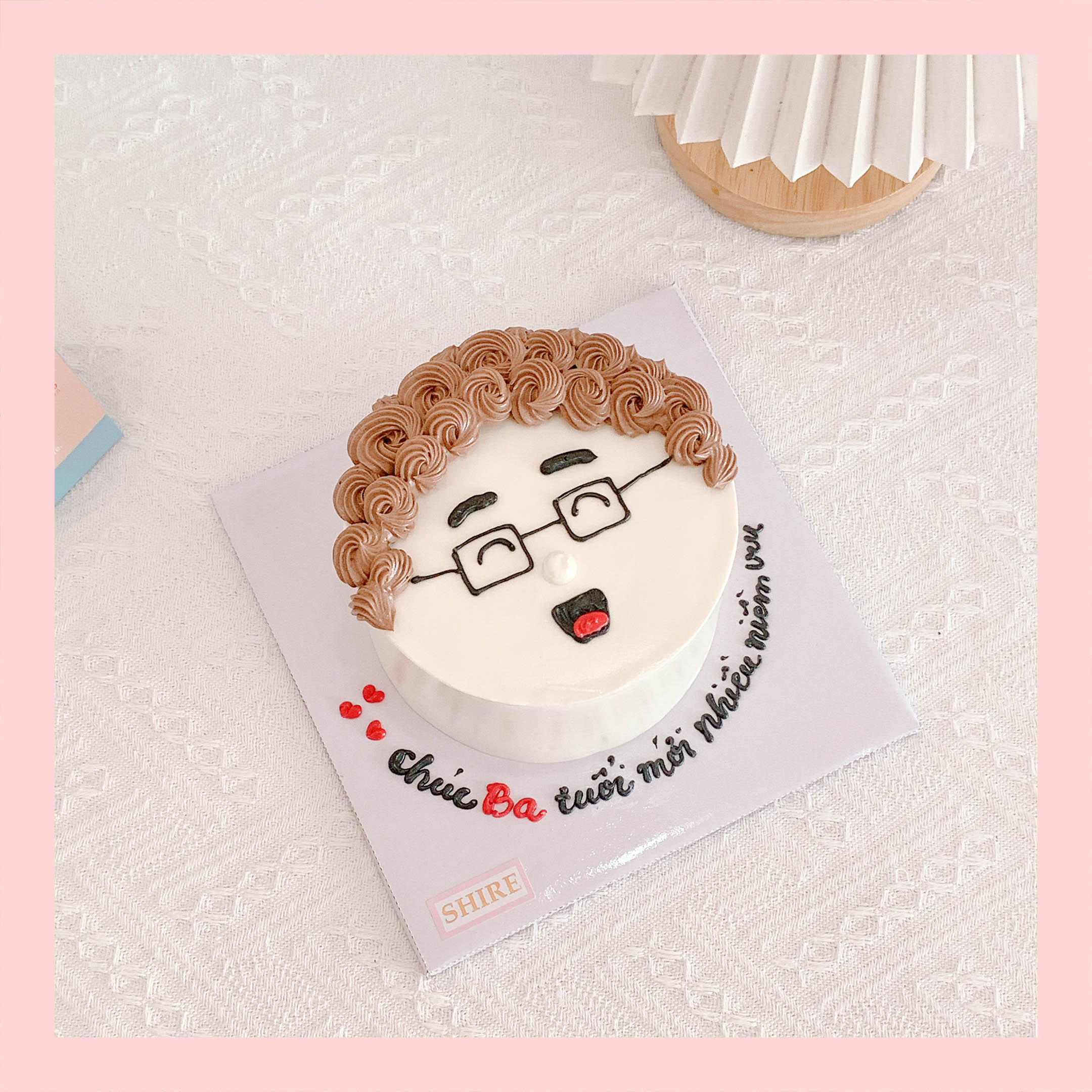 Bánh mini vẽ người - Bánh kem bơ mini 10-12cm