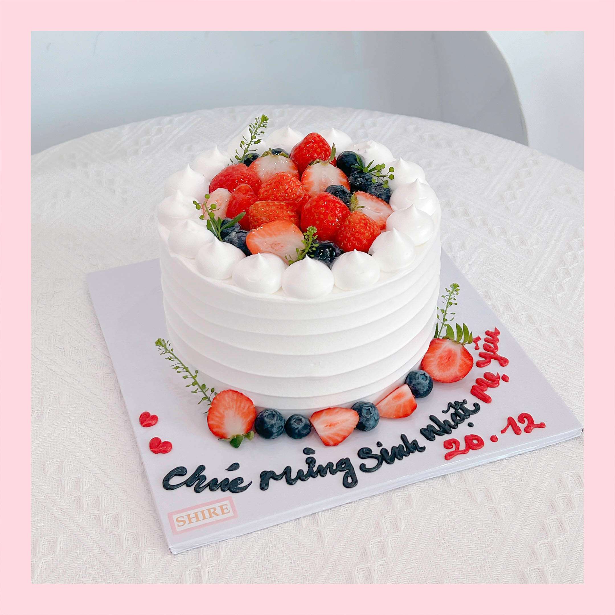 Bánh kem trang trí trái cây - Bánh kem sinh nhật