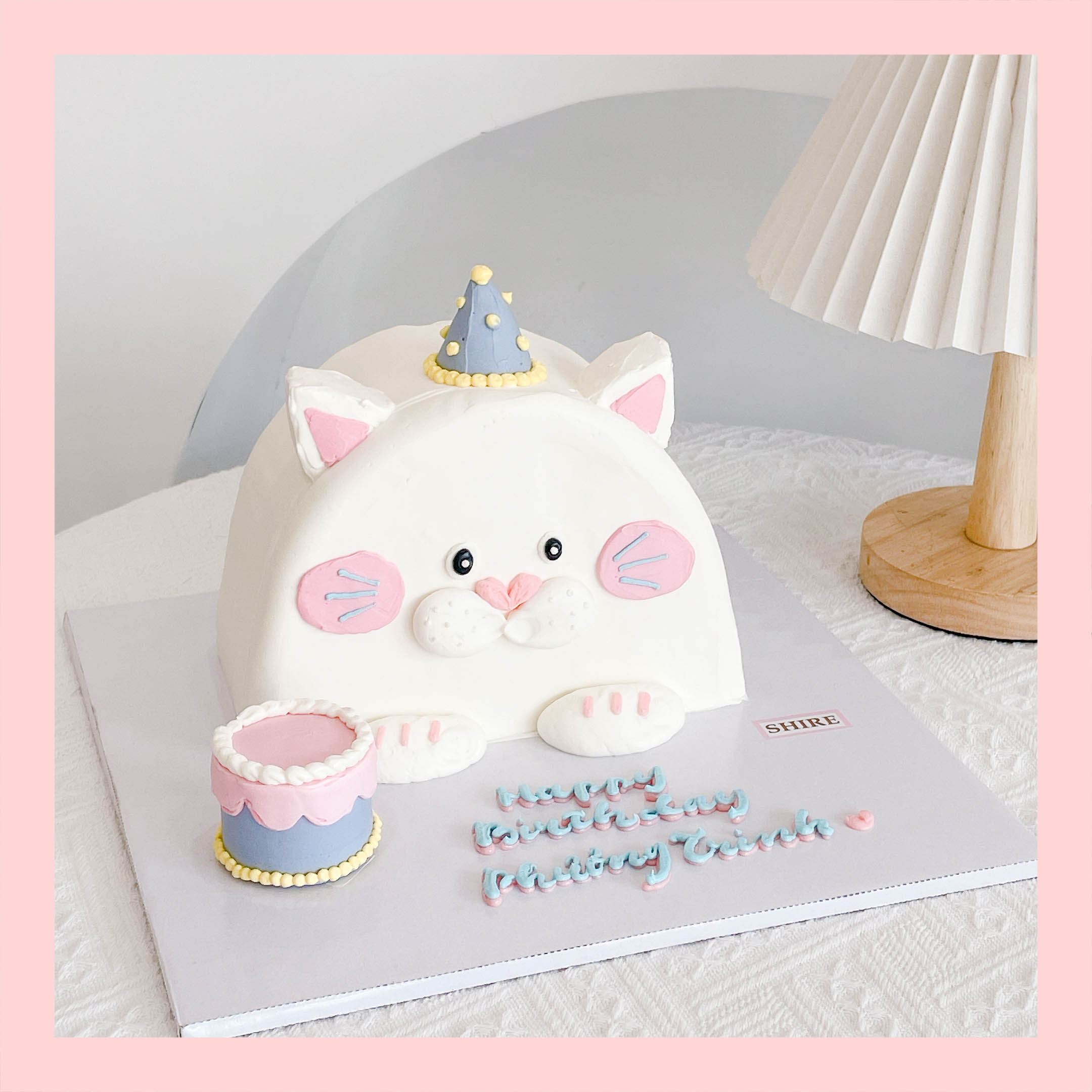 Bánh kem tạo hình con mèo/ con chó 3D cho các bé - Bánh kem sinh nhật