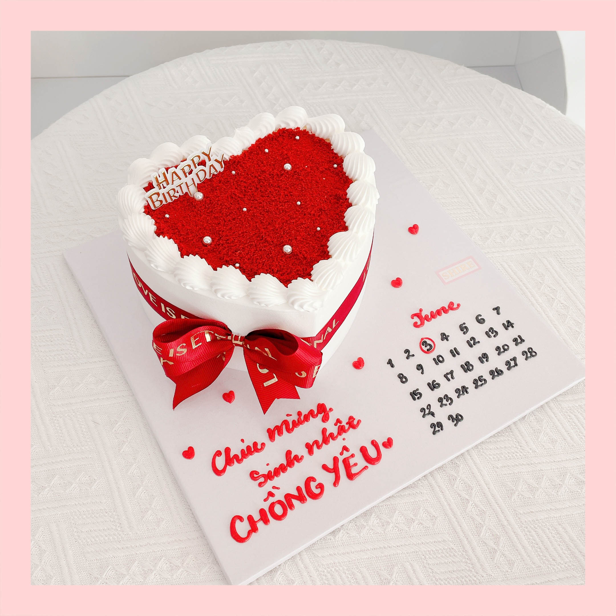 Bánh kem hình trái tim