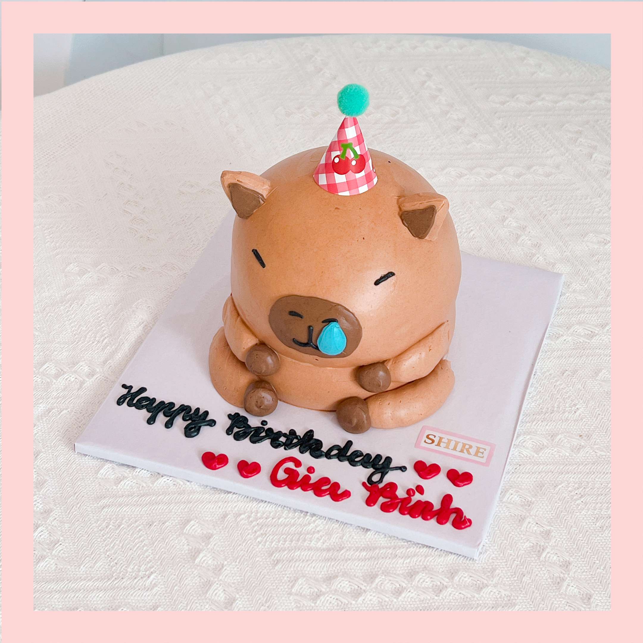 Bánh mini tạo hình thú cute  - Bánh kem bơ mini 10-12cm