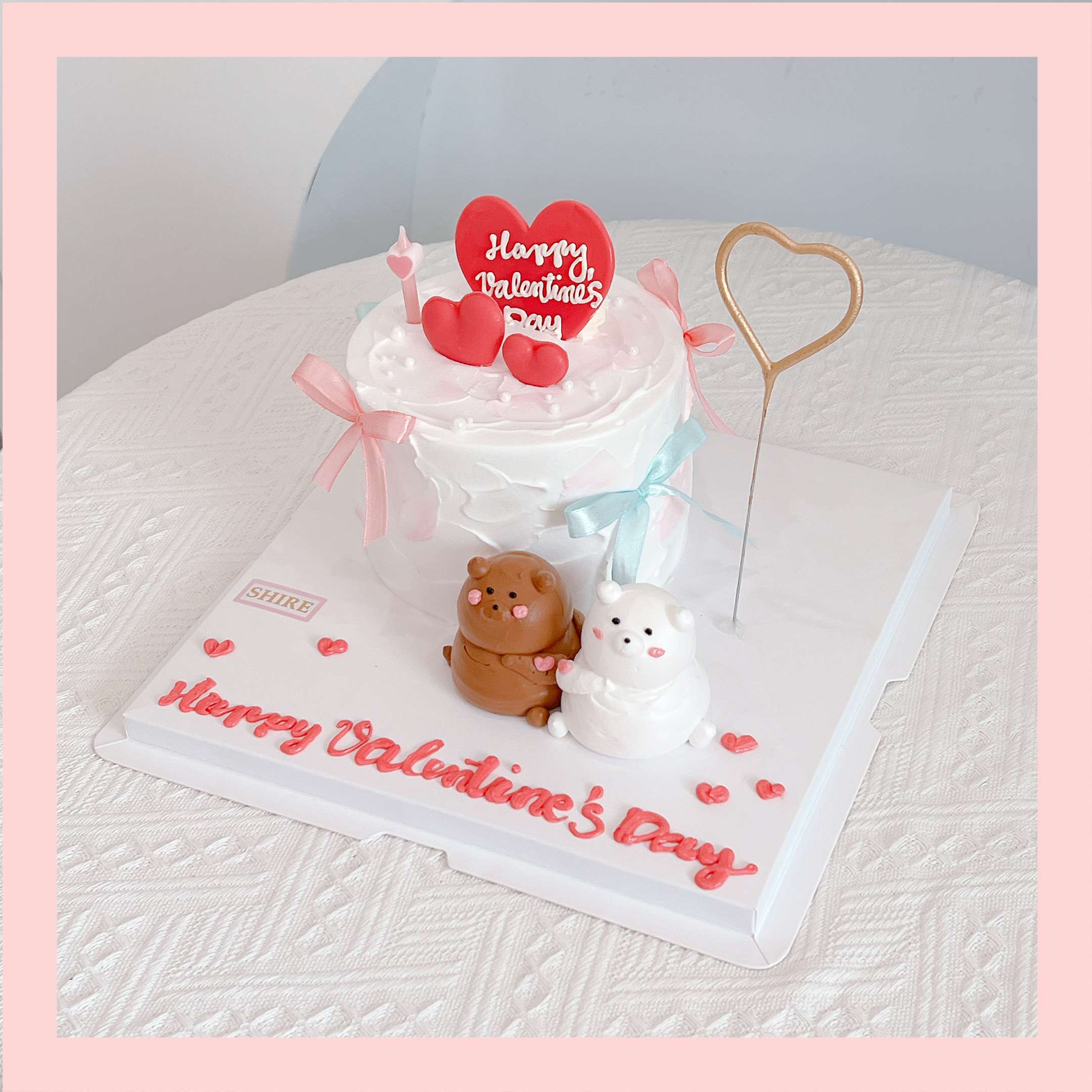 Bánh mini bơm thú 3D- Bánh kem bơ mini 10-12cm