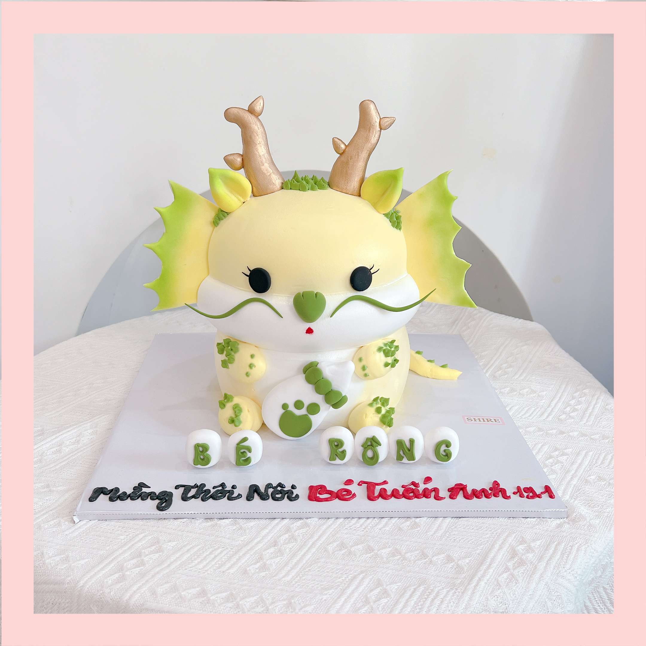 Bánh tạo hình Khủng Long/ con trâu/ con hổ/con rồng 3D - Bánh sinh nhật trẻ em