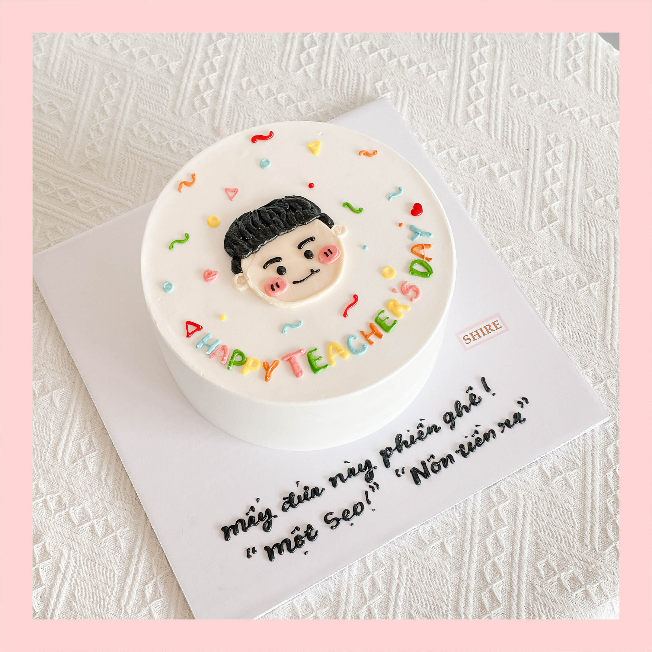 Bánh kem vẽ người nam - Bánh kem sinh nhật cho nam