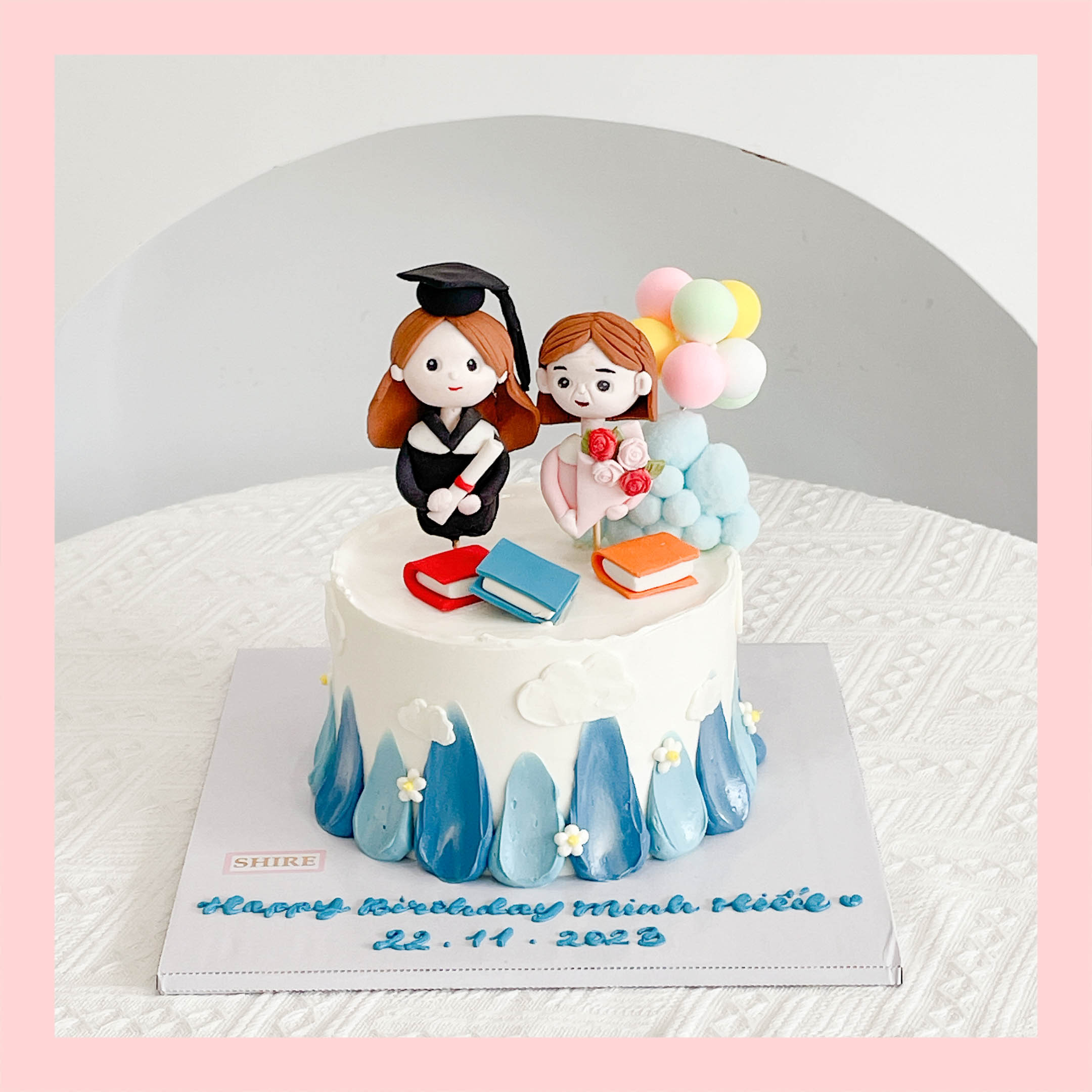 Bánh kem tạo hình em bé gái 3D xinh xắn cho bé gái - Bánh kem fondant