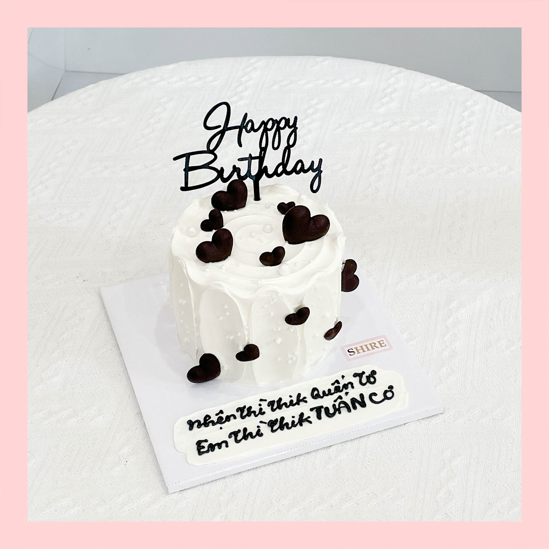 Bánh mini tình yêu/trái tim  - Bánh kem bơ mini 10-12cm