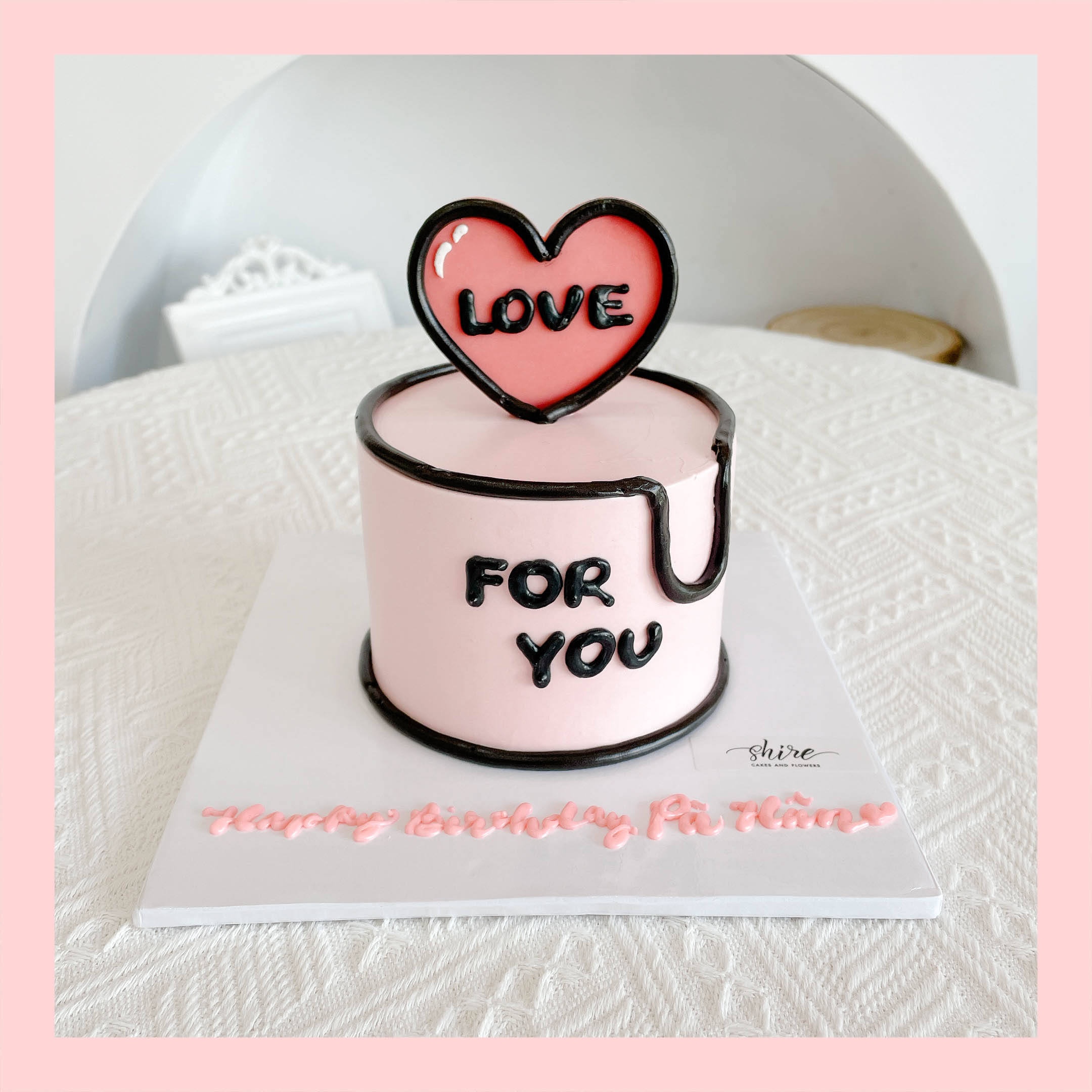 Bánh mini tình yêu/trái tim  - Bánh kem bơ mini 10-12cm