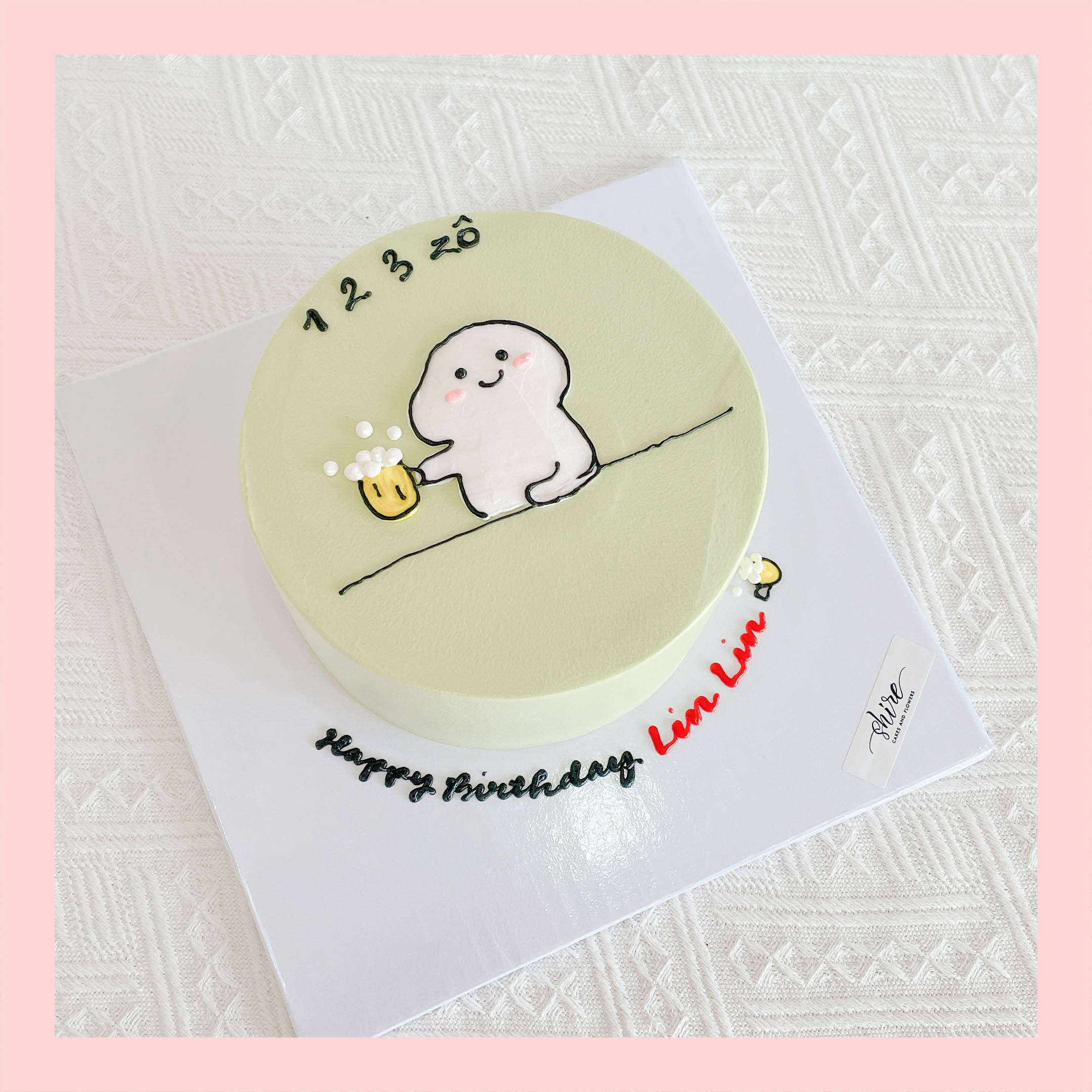 Bánh kem vẽ hình ngộ nghĩnh đáng yêu - Bánh kem sinh nhật